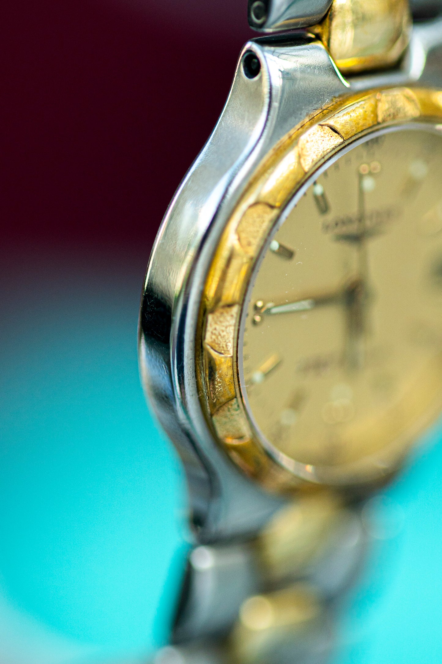 LONGINES CONQUEST TWO-TONE QUARTZ SWISS PRELOVED WATCH