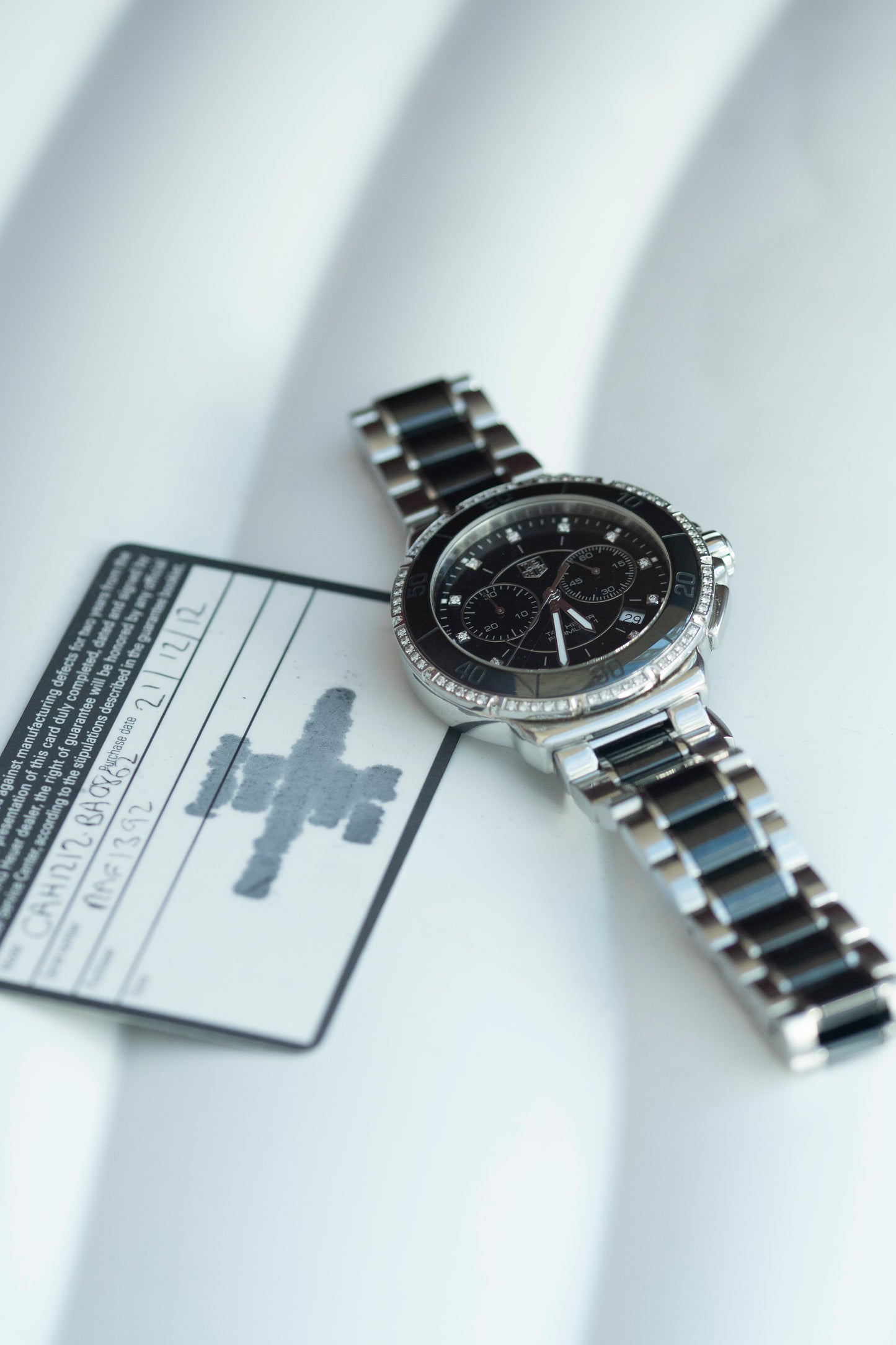 TAG HEUER FORMULA 1 FACTORY DIAMONDS CHRONOGRAPH QUARTZ SWISS PRELOVED WATCH