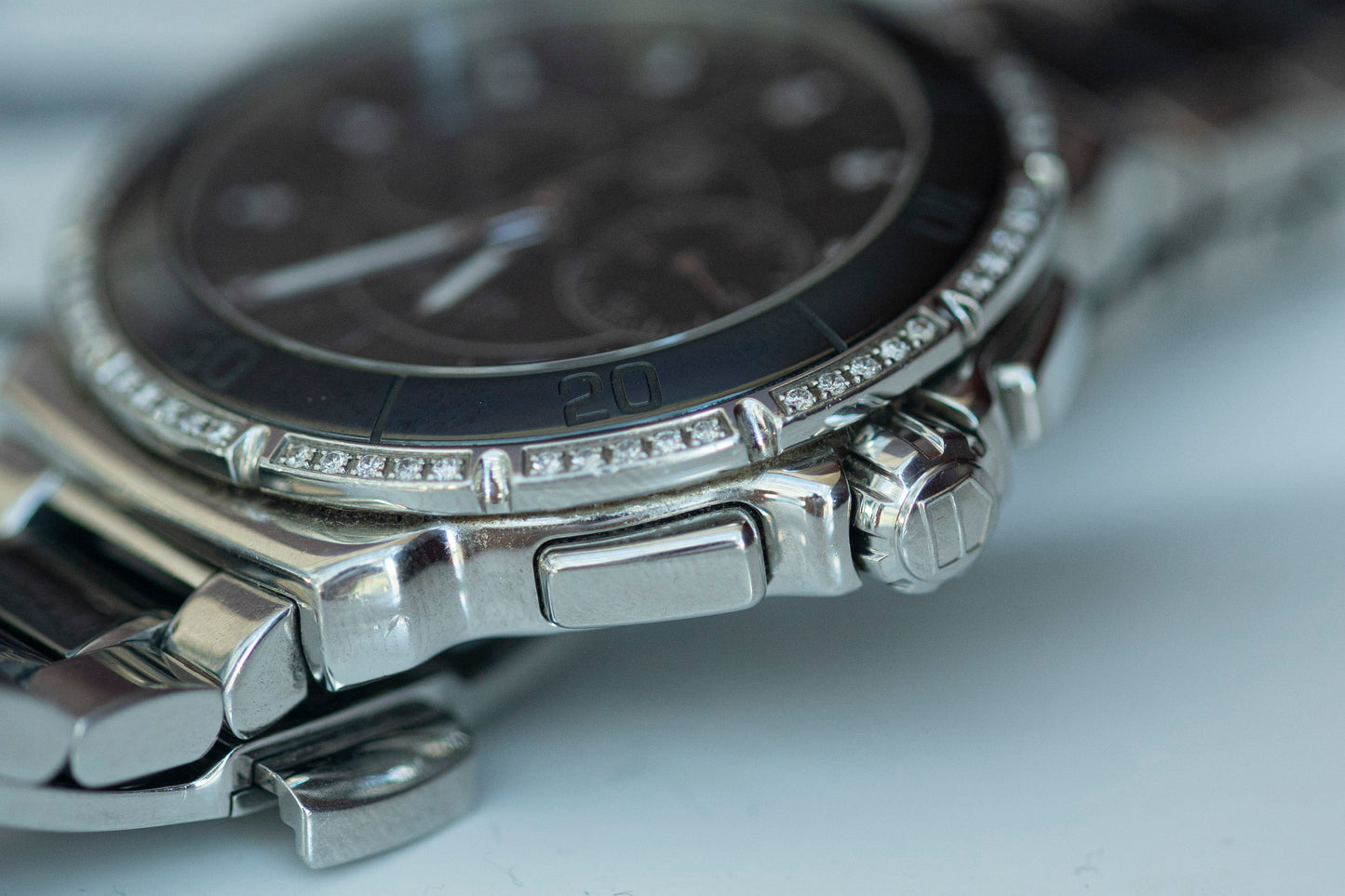 TAG HEUER FORMULA 1 FACTORY DIAMONDS CHRONOGRAPH QUARTZ SWISS PRELOVED WATCH