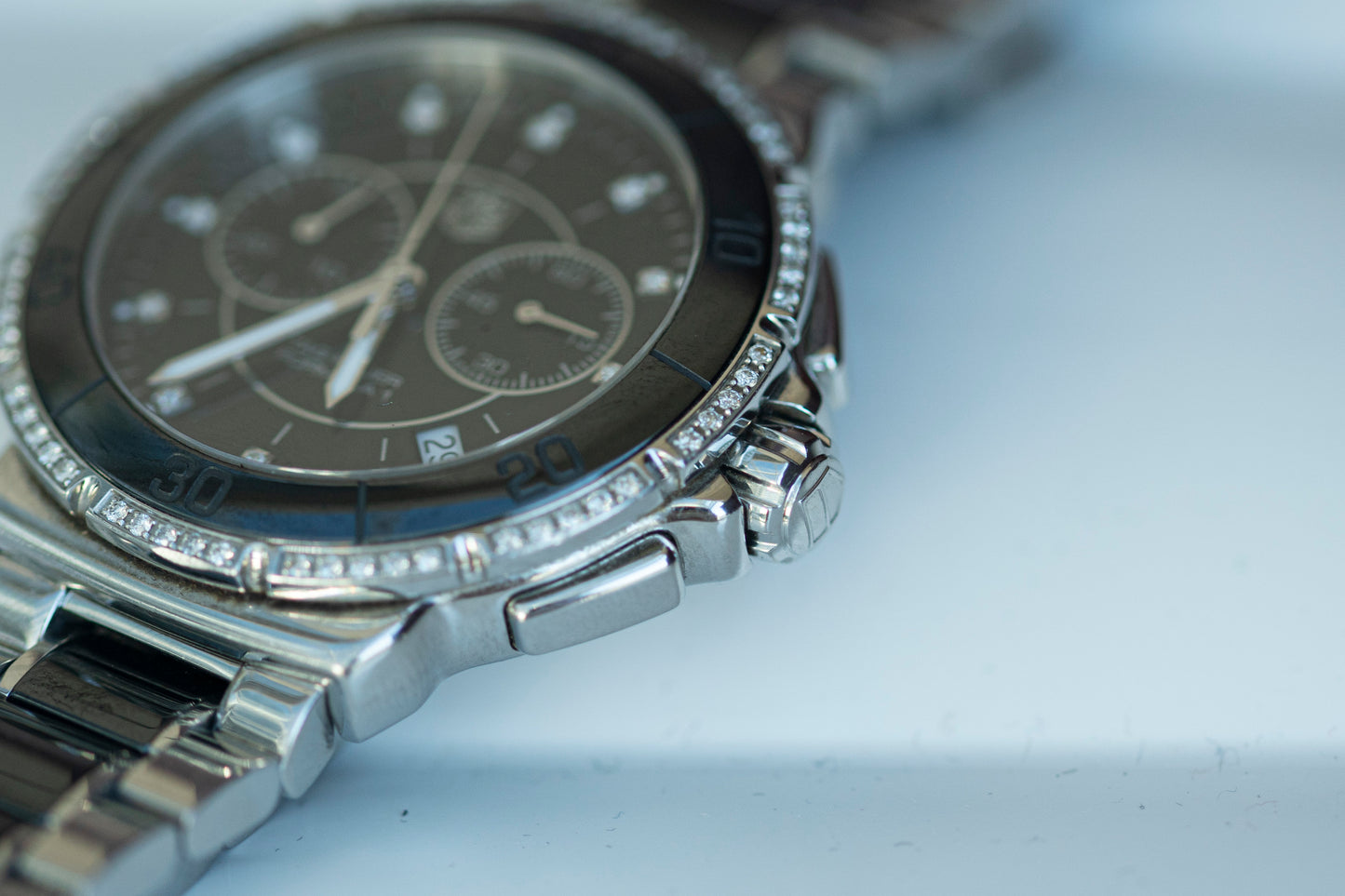 TAG HEUER FORMULA 1 FACTORY DIAMONDS CHRONOGRAPH QUARTZ SWISS PRELOVED WATCH