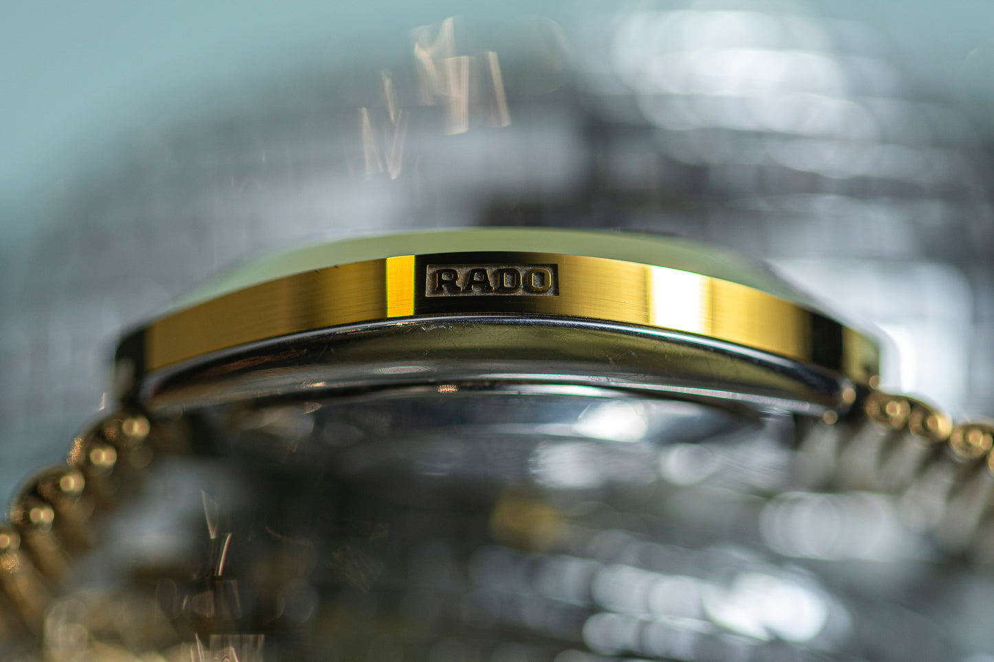 RADO DIASTAR 2000s AUTOMATIC CERAMIC CASE GOLD PLATED DAY DATE SWISS PRELOVED WATCH