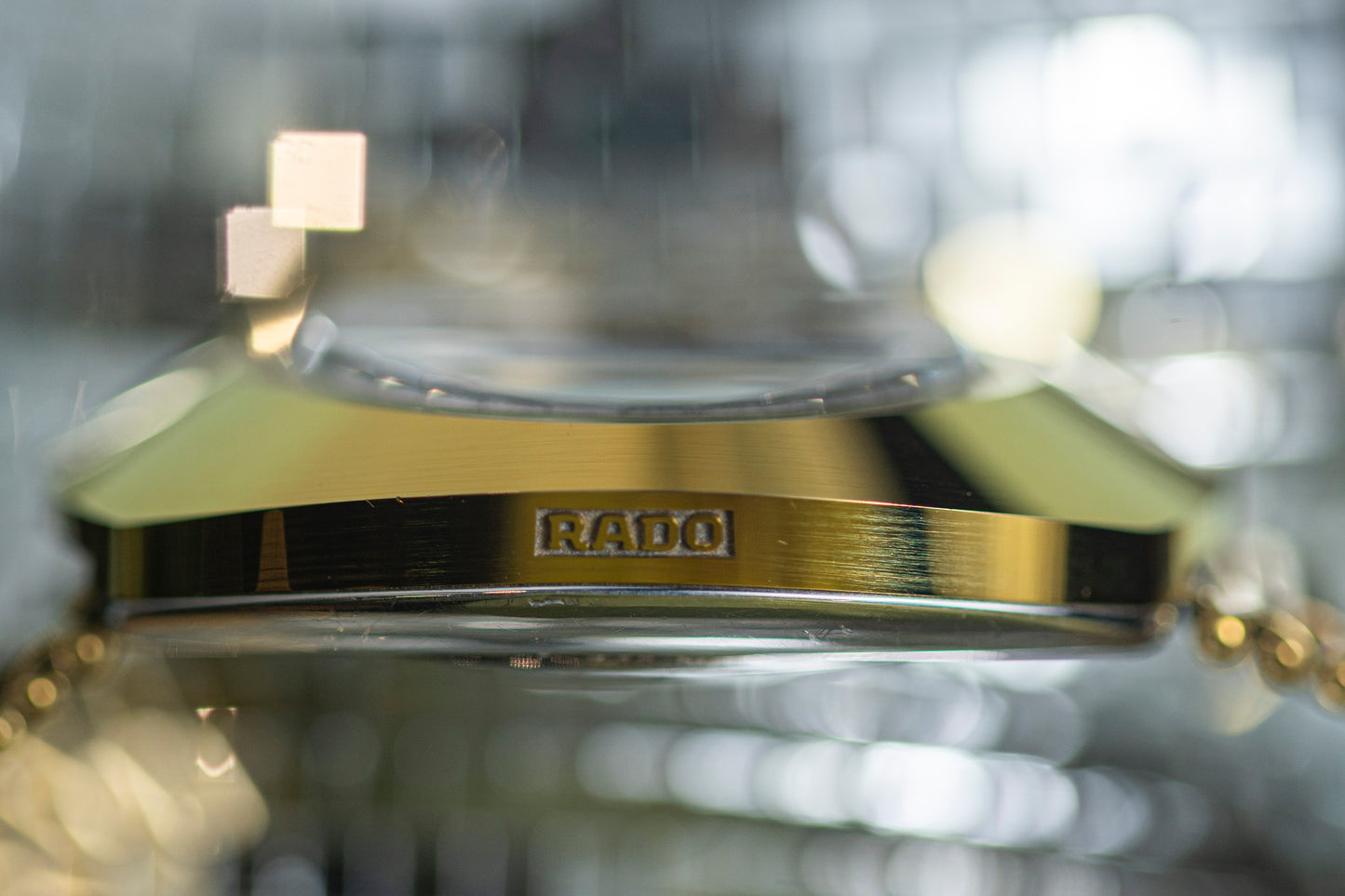 RADO DIASTAR 2000s AUTOMATIC CERAMIC CASE GOLD PLATED DAY DATE SWISS PRELOVED WATCH