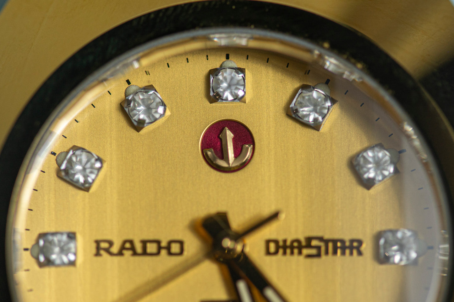 RADO DIASTAR 2000s AUTOMATIC CERAMIC CASE GOLD PLATED DAY DATE SWISS PRELOVED WATCH