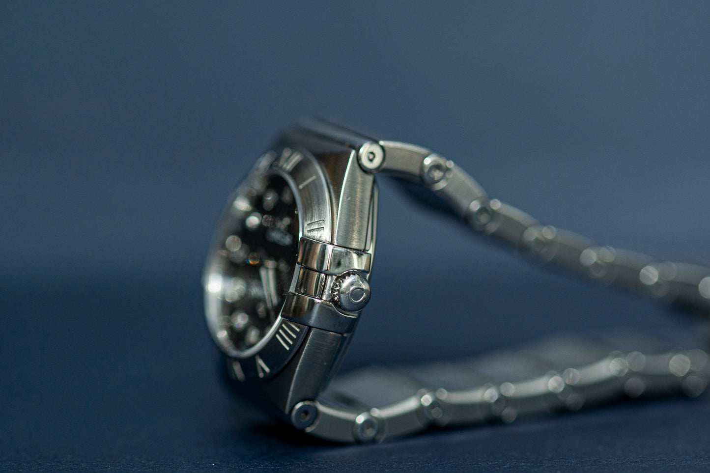 OMEGA CONSTELLATION SUPERNOVA DIAL FACTORY DIAMONDS QUARTZ STAINLESS STEEL SWISS PRELOVED WATCH