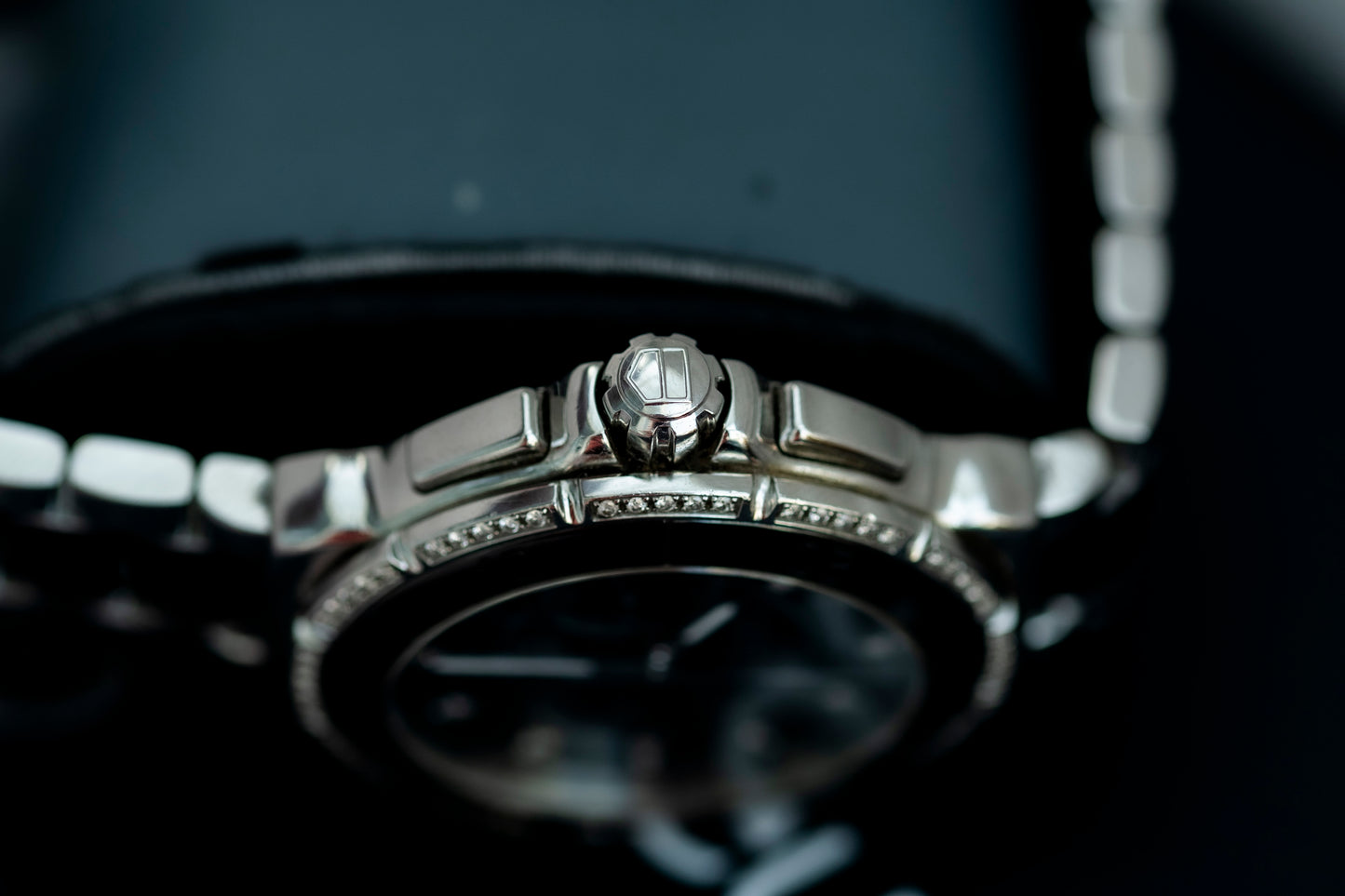 TAG HEUER FORMULA 1 DIAMOND CHRONOGRAPH BLACK DIAL FULL SET SWISS PRELOVED WATCH