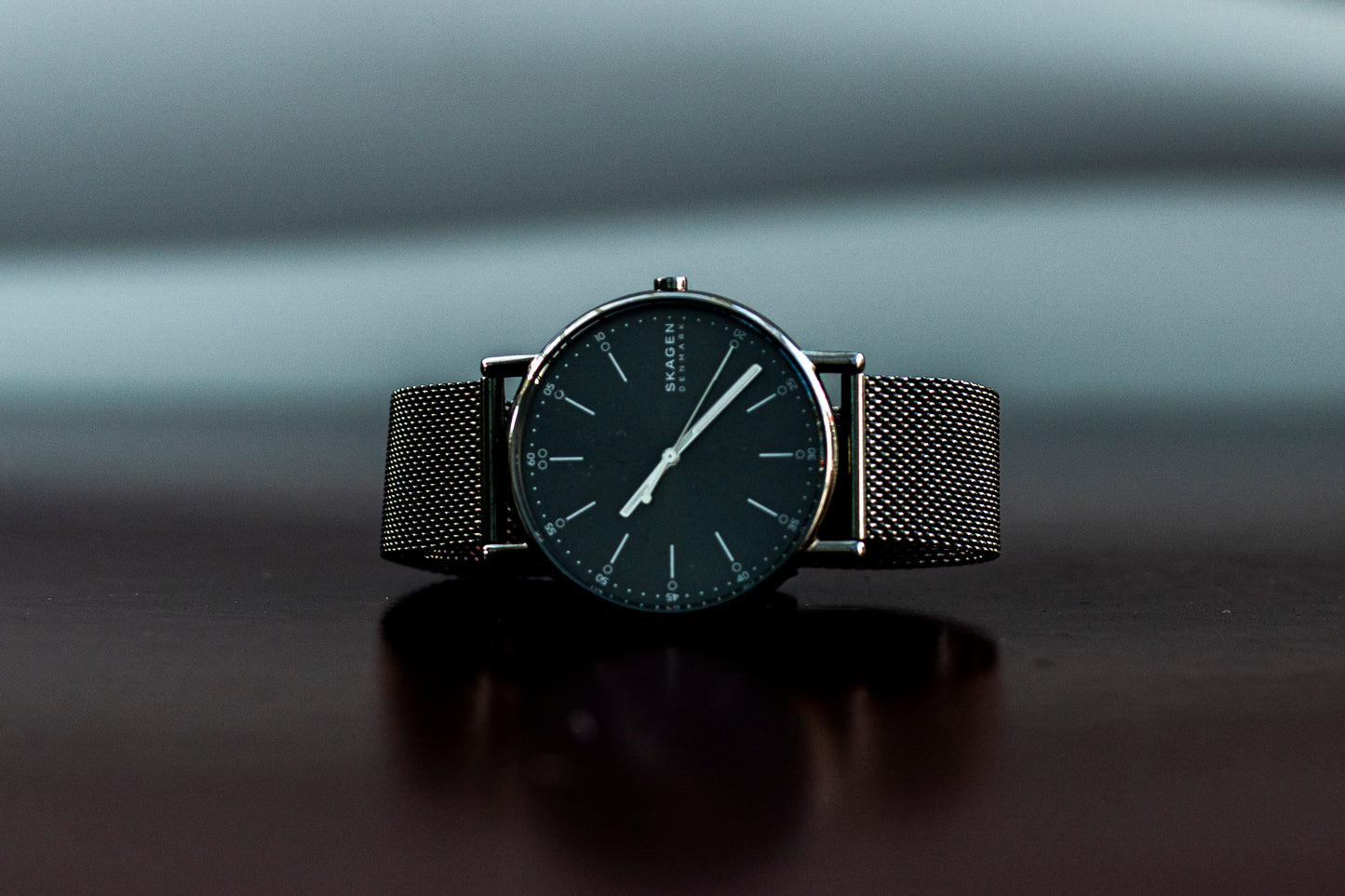 SKAGEN SIGNATURE SKW6577 BLACK DIAL GUNMETAL MESH QUARTZ DENMARK PRELOVED WATCH