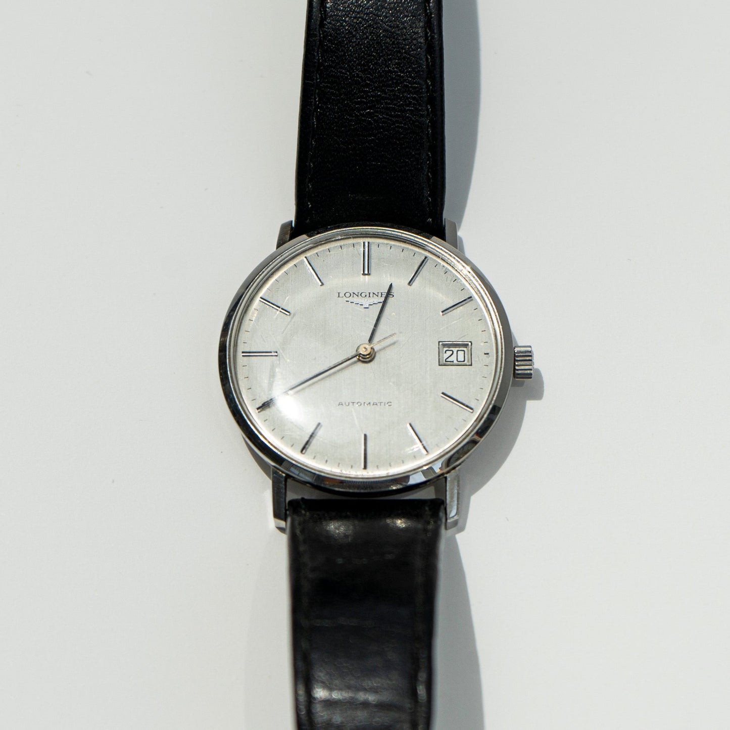 LONGINES AUTOMATIC WHITE DIAL SWISS PRELOVED WATCH