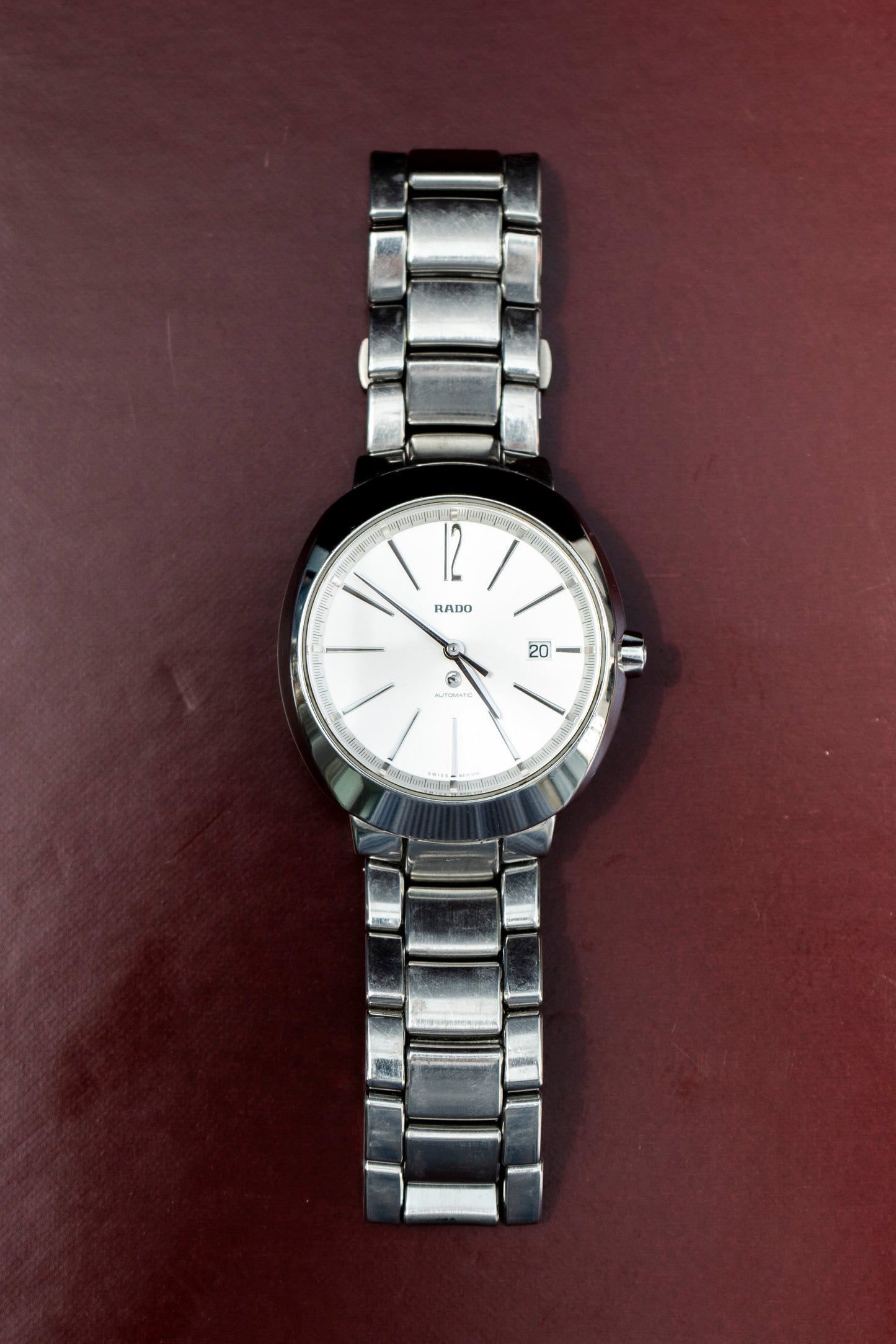 RADO D-STAR AUTOMATIC SILVER DIAL TITANIUM SWISS PRELOVED WATCH