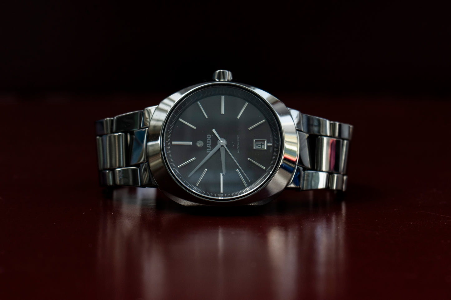 RADO D-STAR AUTOMATIC BLACK SUNBURST DIAL HIGH-TECH CERAMIC SWISS PRELOVED WATCH