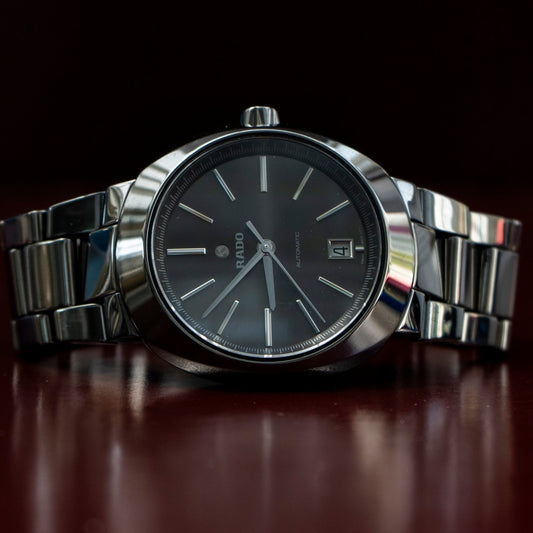 RADO D-STAR AUTOMATIC BLACK SUNBURST DIAL HIGH-TECH CERAMIC SWISS PRELOVED WATCH