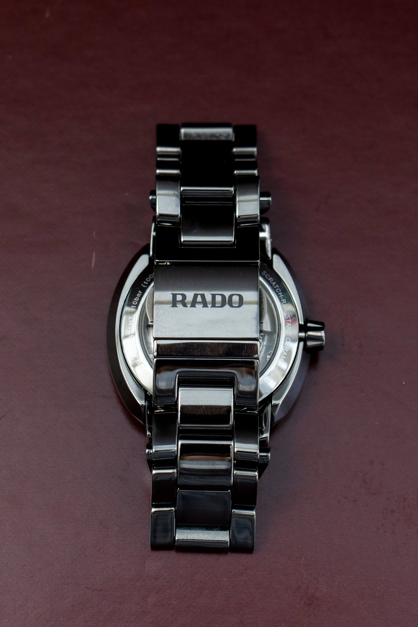 RADO D-STAR AUTOMATIC BLACK SUNBURST DIAL HIGH-TECH CERAMIC SWISS PRELOVED WATCH