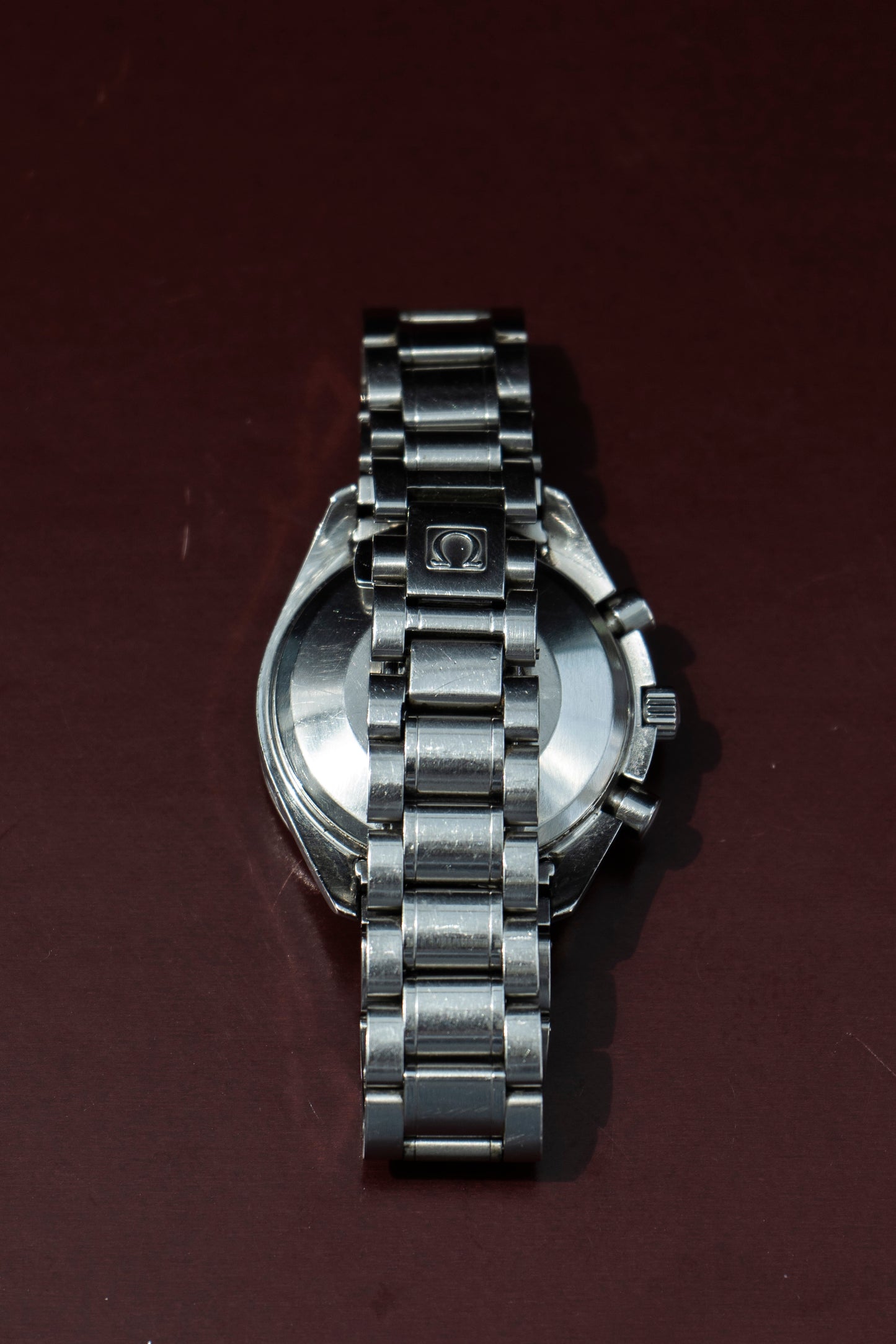 OMEGA SPEEDMASTER TRIPLE DATE AUTOMATIC CHRONOGRAPH SILVER DIAL SWISS PRELOVED WATCH