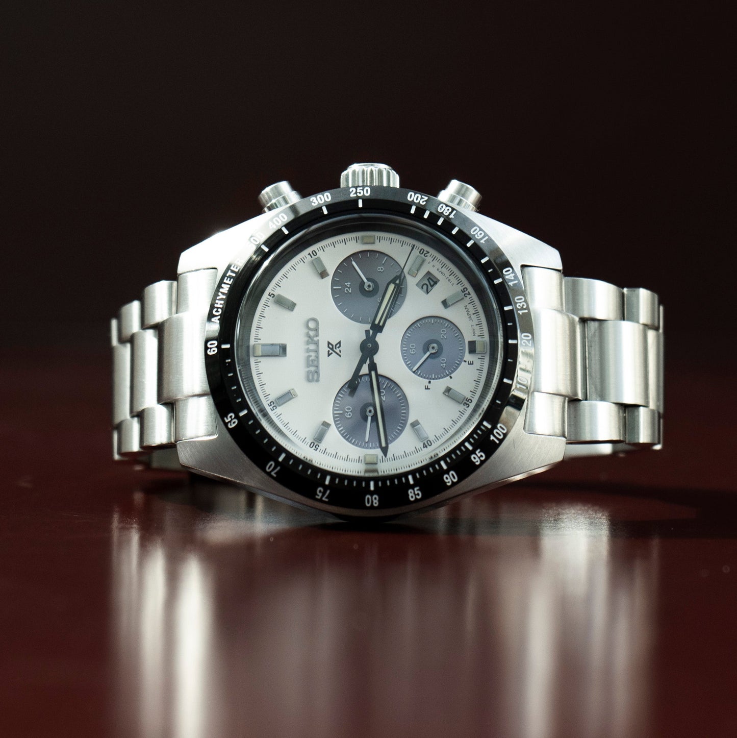 SEIKO PROSPEX SPEEDTIMER CHRONOGRAPH PANDA DIAL SOLAR PRELOVED WATCH