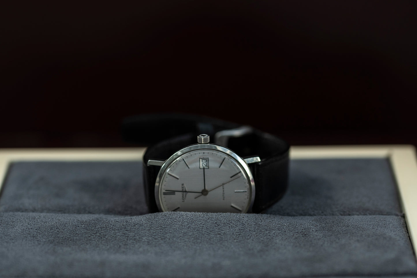 LONGINES AUTOMATIC WHITE DIAL SWISS PRELOVED WATCH