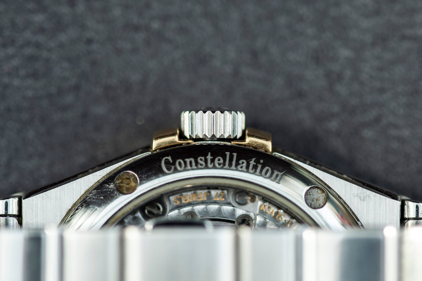 OMEGA CONSTELLATION CO-AXIAL CHRONOMETER AUTOMATIC MOTHER OF PEARL DIAL TWO TONE SWISS PRELOVED WATCH