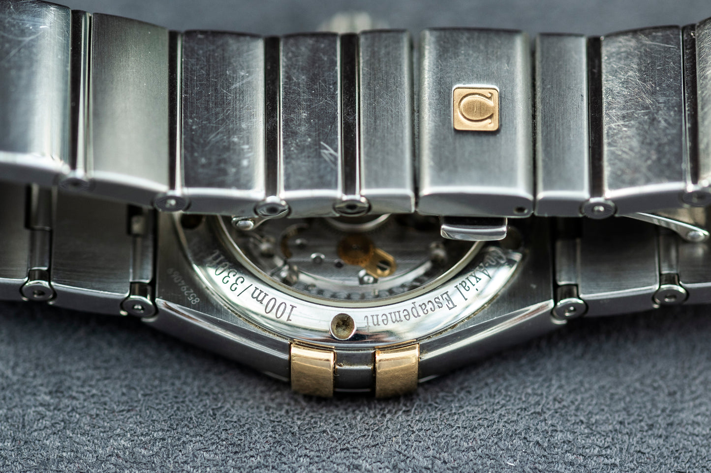 OMEGA CONSTELLATION CO-AXIAL CHRONOMETER AUTOMATIC MOTHER OF PEARL DIAL TWO TONE SWISS PRELOVED WATCH