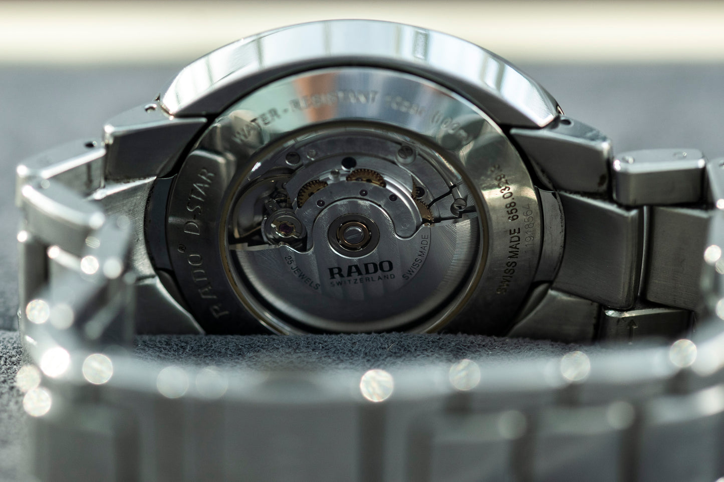 RADO D-STAR AUTOMATIC SILVER DIAL TITANIUM SWISS PRELOVED WATCH