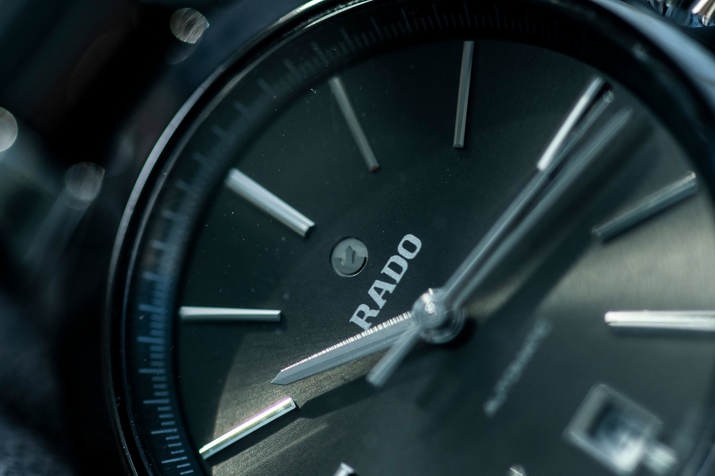 RADO D-STAR AUTOMATIC BLACK SUNBURST DIAL HIGH-TECH CERAMIC SWISS PRELOVED WATCH