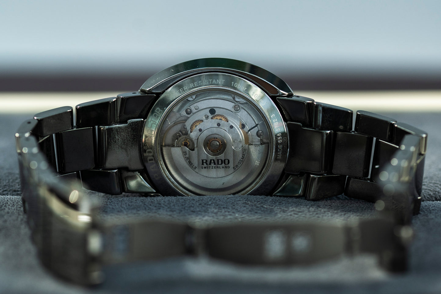 RADO D-STAR AUTOMATIC BLACK SUNBURST DIAL HIGH-TECH CERAMIC SWISS PRELOVED WATCH