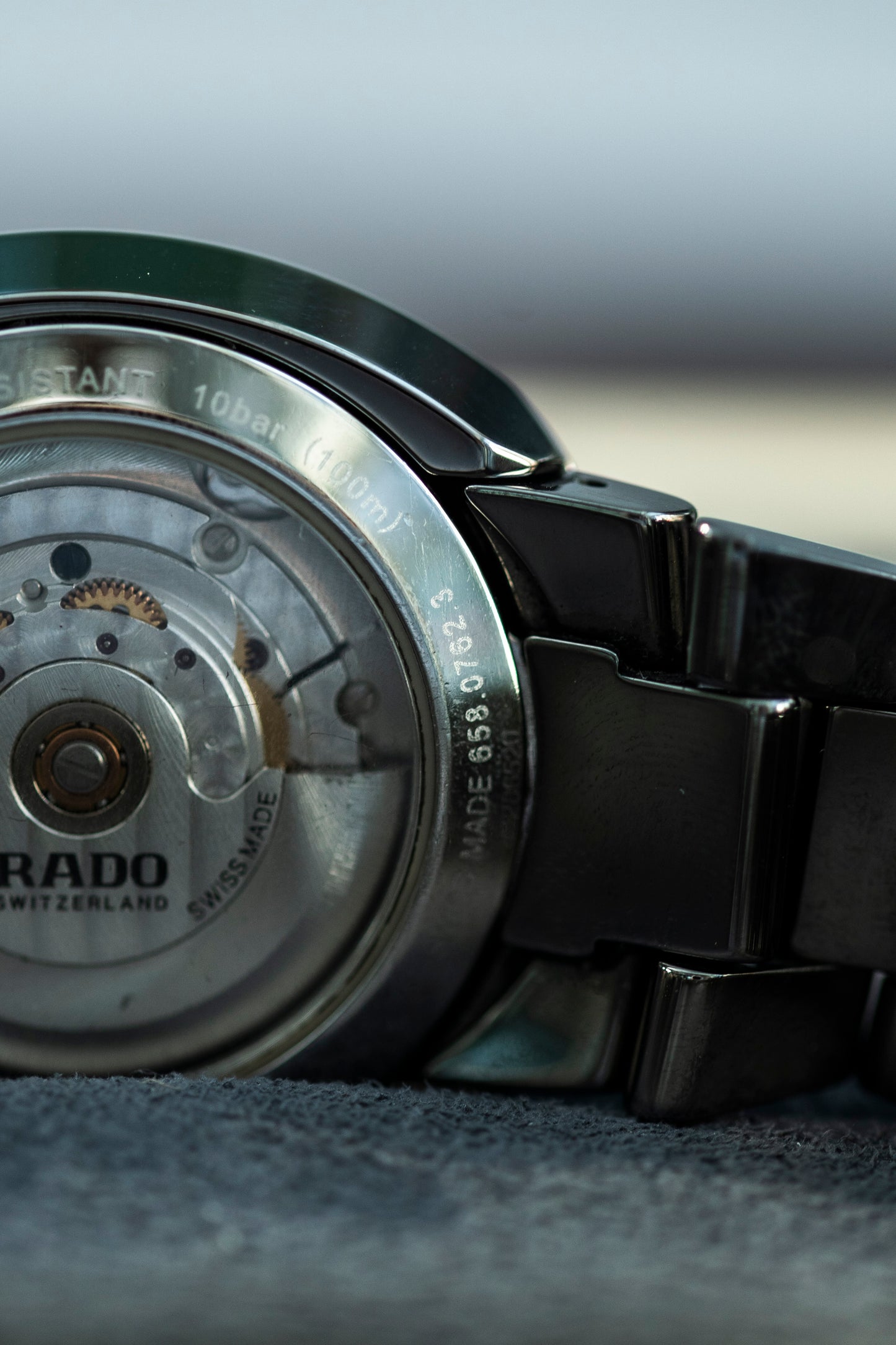 RADO D-STAR AUTOMATIC BLACK SUNBURST DIAL HIGH-TECH CERAMIC SWISS PRELOVED WATCH