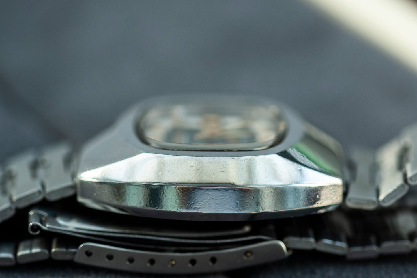 RICOH AUTOMATIC DAY-DATE GREEN DIAL STAINLESS STEEL VINTAGE JAPAN PRELOVED WATCH