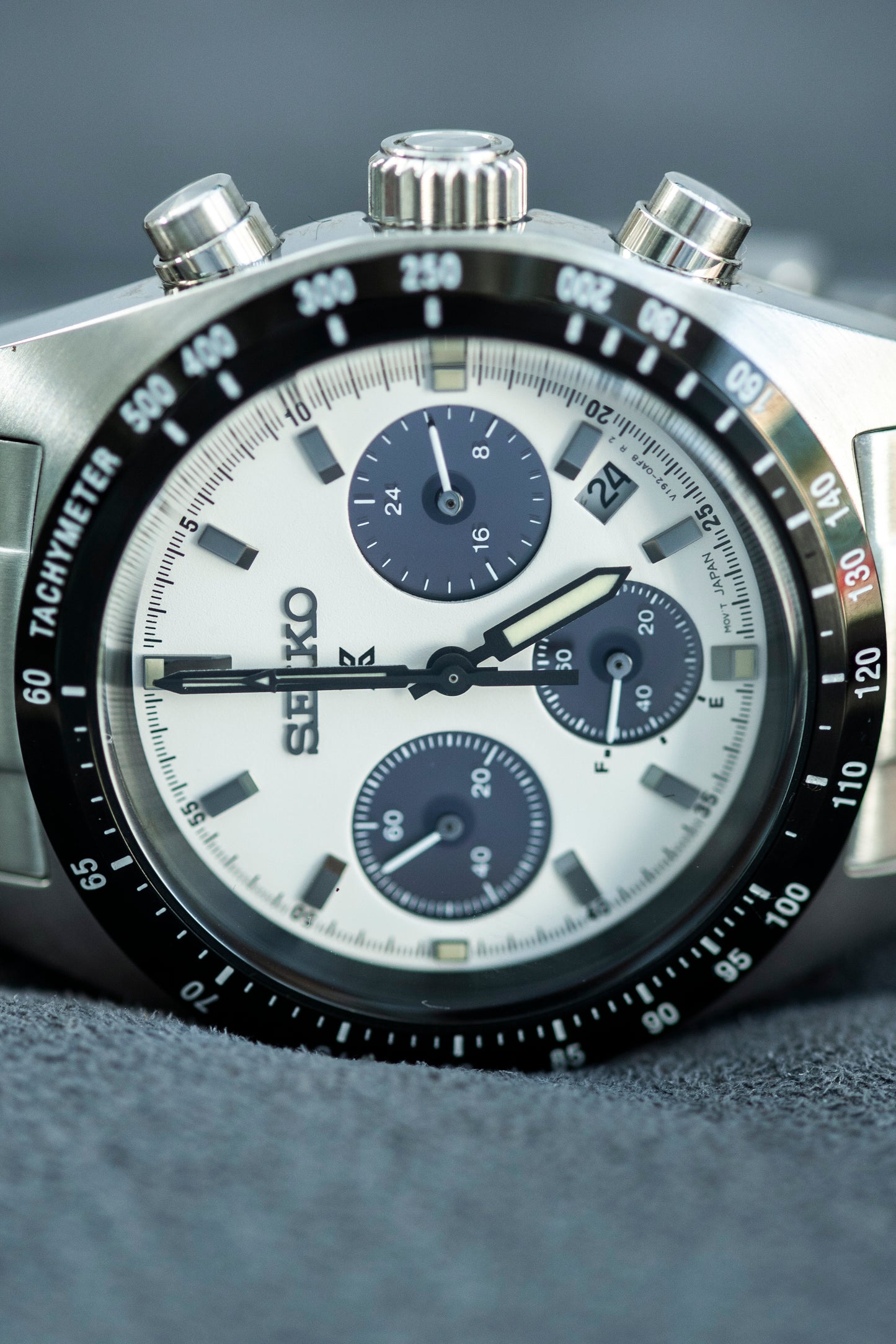 SEIKO PROSPEX SPEEDTIMER CHRONOGRAPH PANDA DIAL SOLAR PRELOVED WATCH