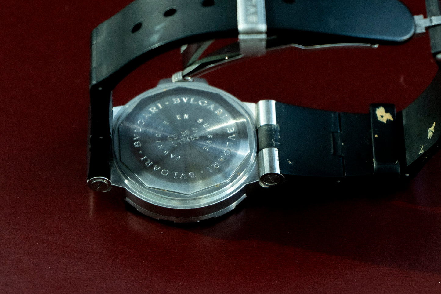 BVLGARI DIAGONO SCUBA AUTOMATIC 200M BLACK DIAL SWISS PRE-LOVED WATCH