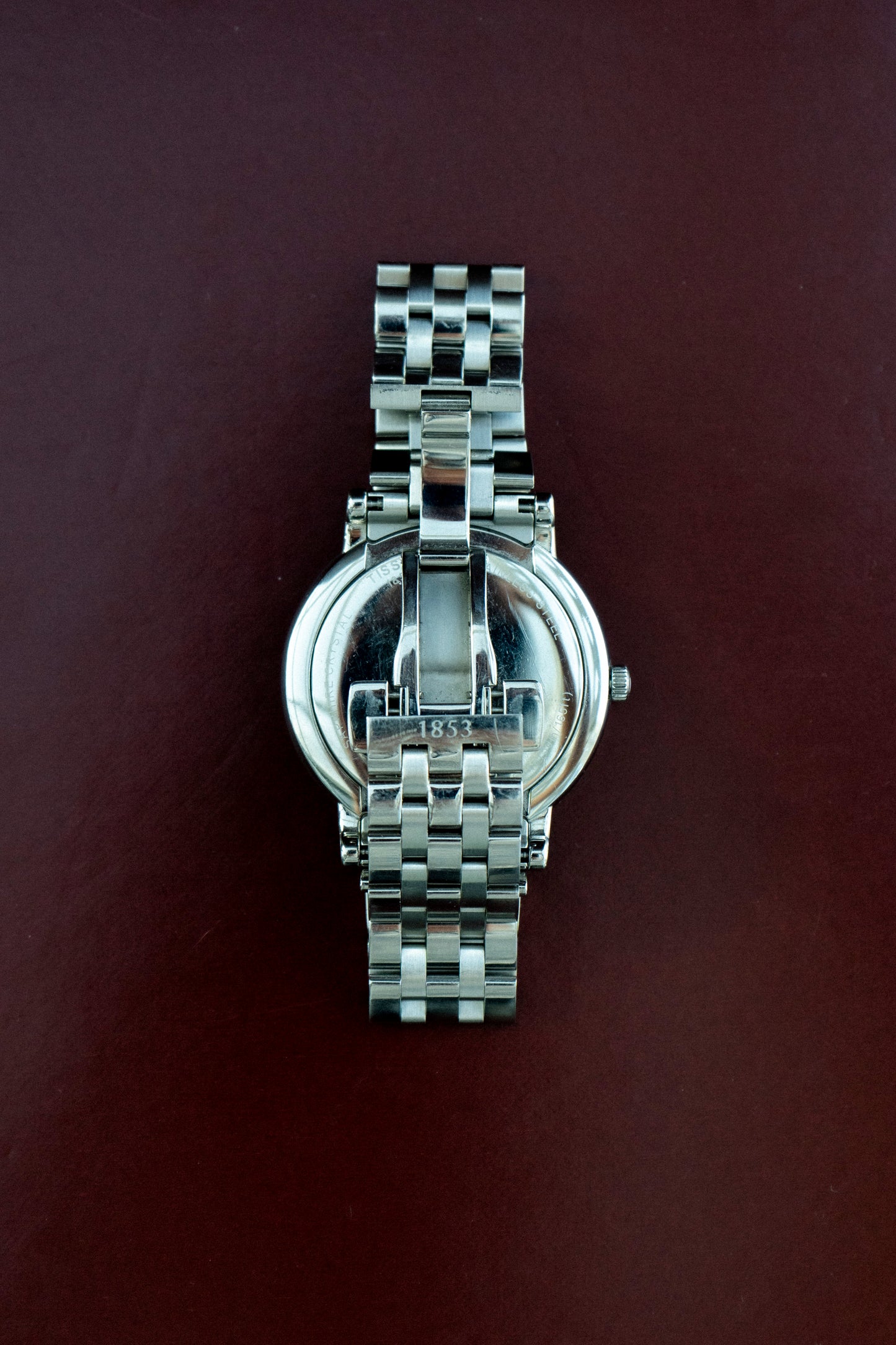 TISSOT TRADITION MOONPHASE STAINLESS STEEL WHITE DIAL QUARTZ SWISS PRE-LOVED WATCH