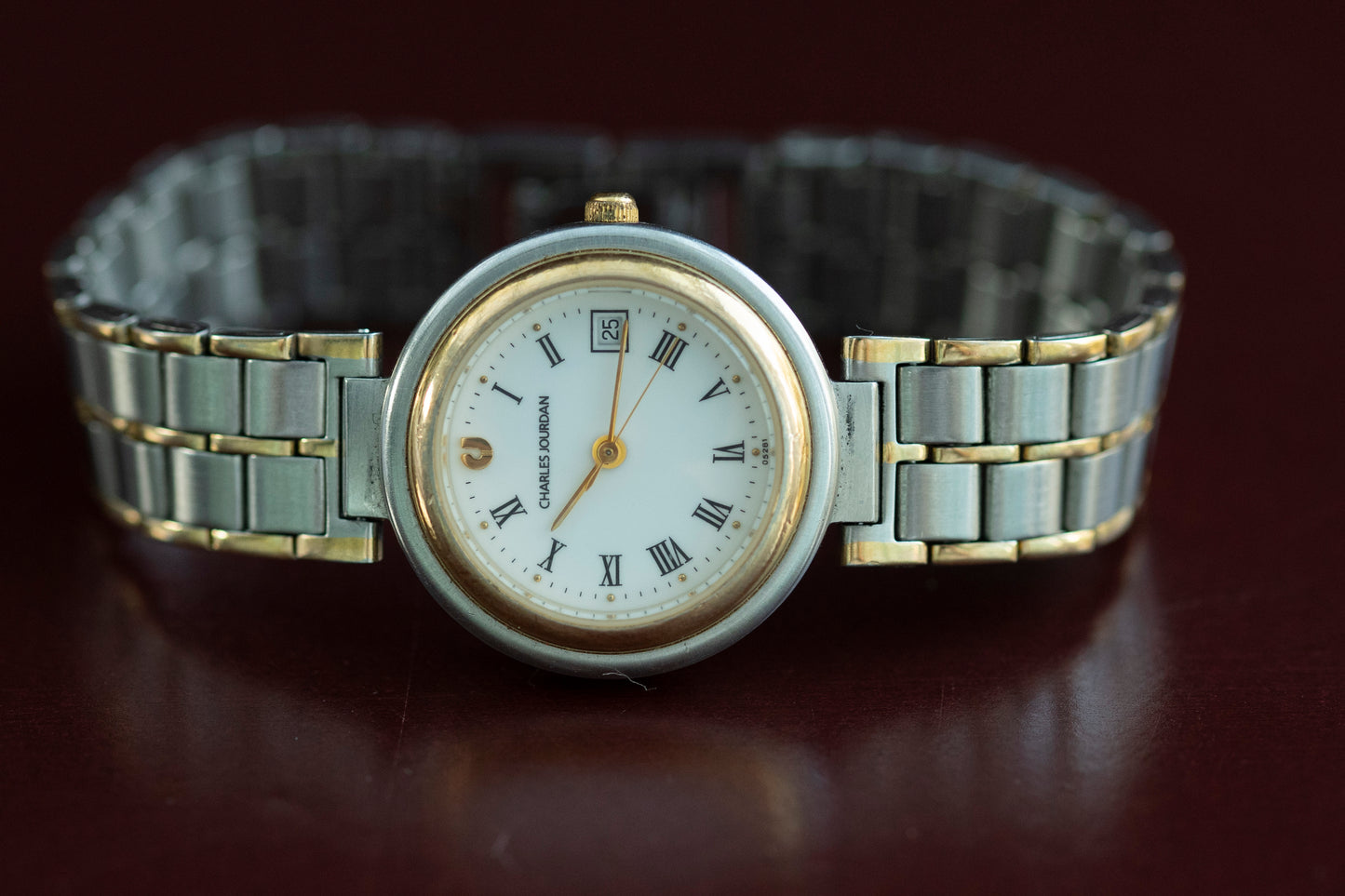 CHARLES JOURDAN TWO-TONE QUARTZ SWITZERLAND PRE-LOVED WATCH