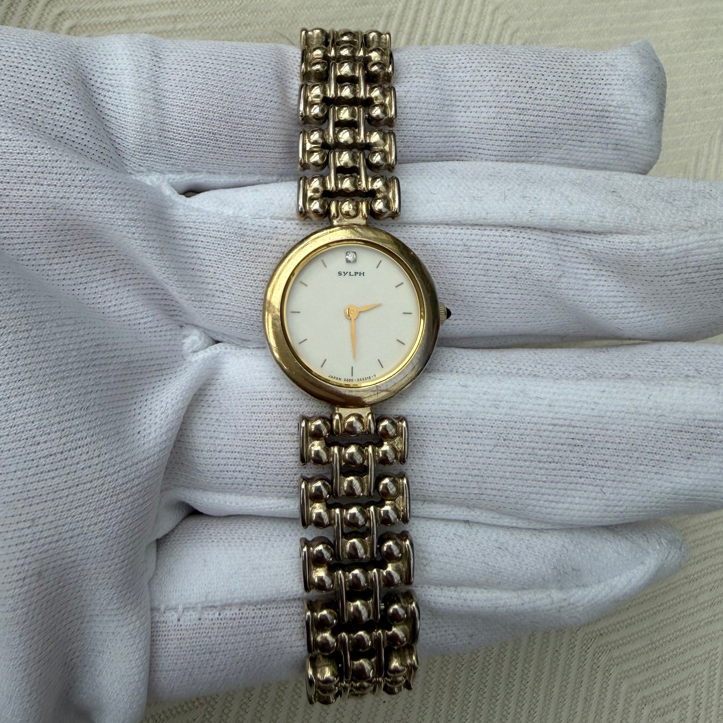 CITIZEN SYLPH LADIES GOLD PLATED QUARTZ PREOWNED JAPAN WATCH