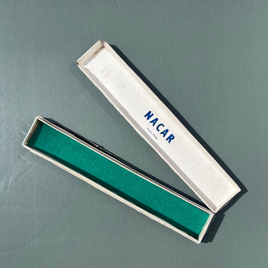 VINTAGE NACAR SWISS MADE WATCH PRESENTATION BOX BLUE PRELOVED DISPLAY CASE