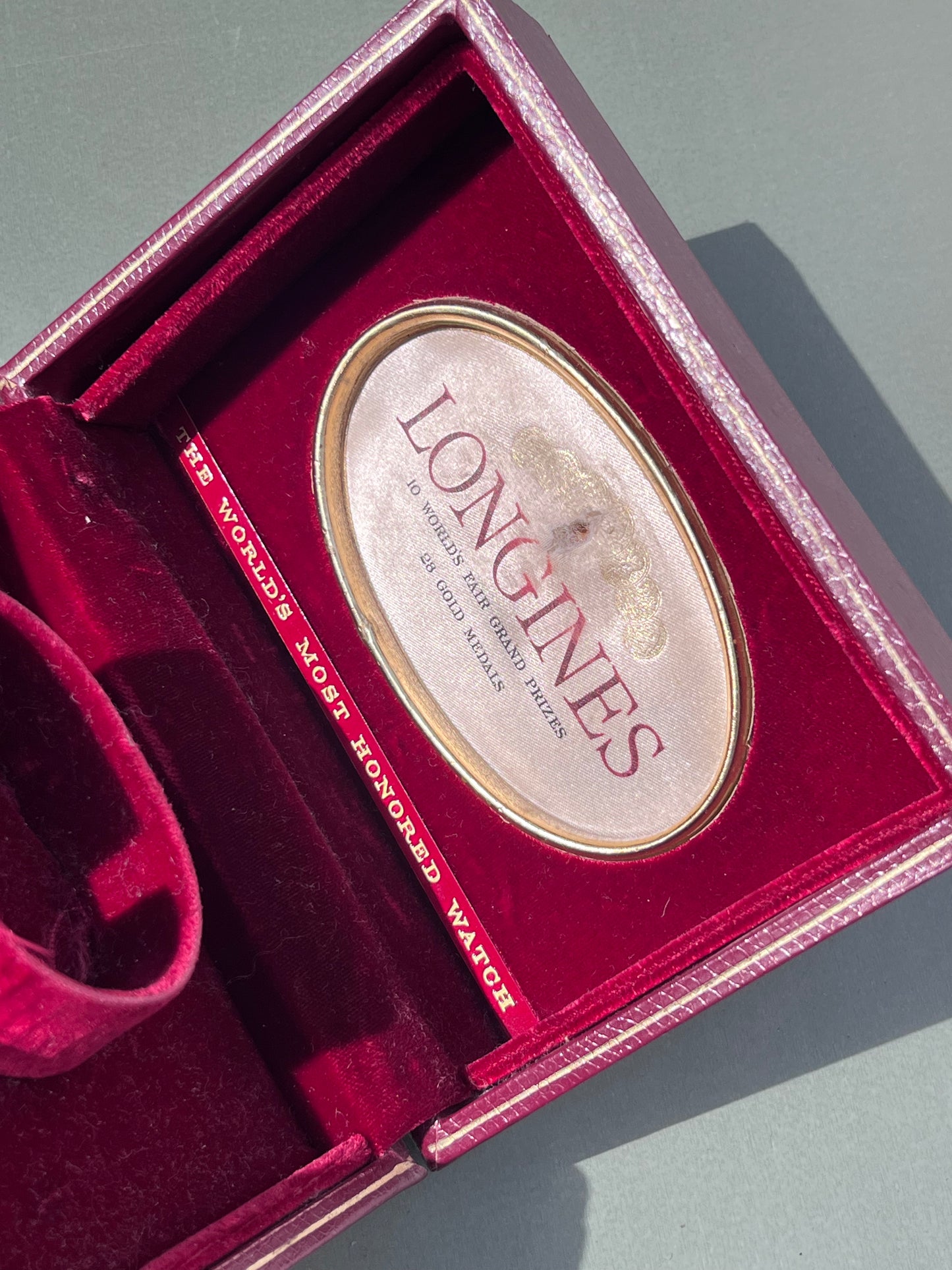 VINTAGE LONGINES PRESENTATION WATCH BOX