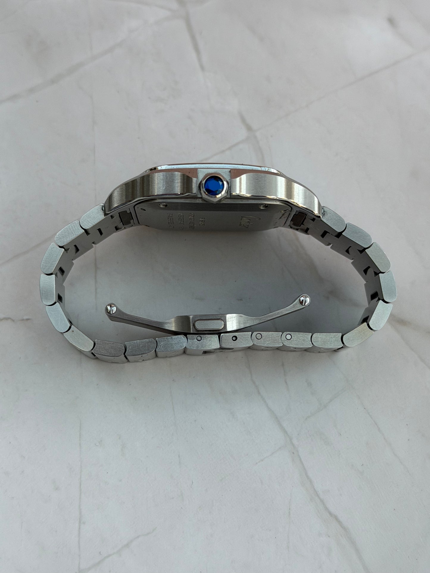CARTIER SANTOS DE CARTIER FULL SET AUTOMATIC CARTIER DIAMONDS SWISS NEVER USED PRELOVED WATCH