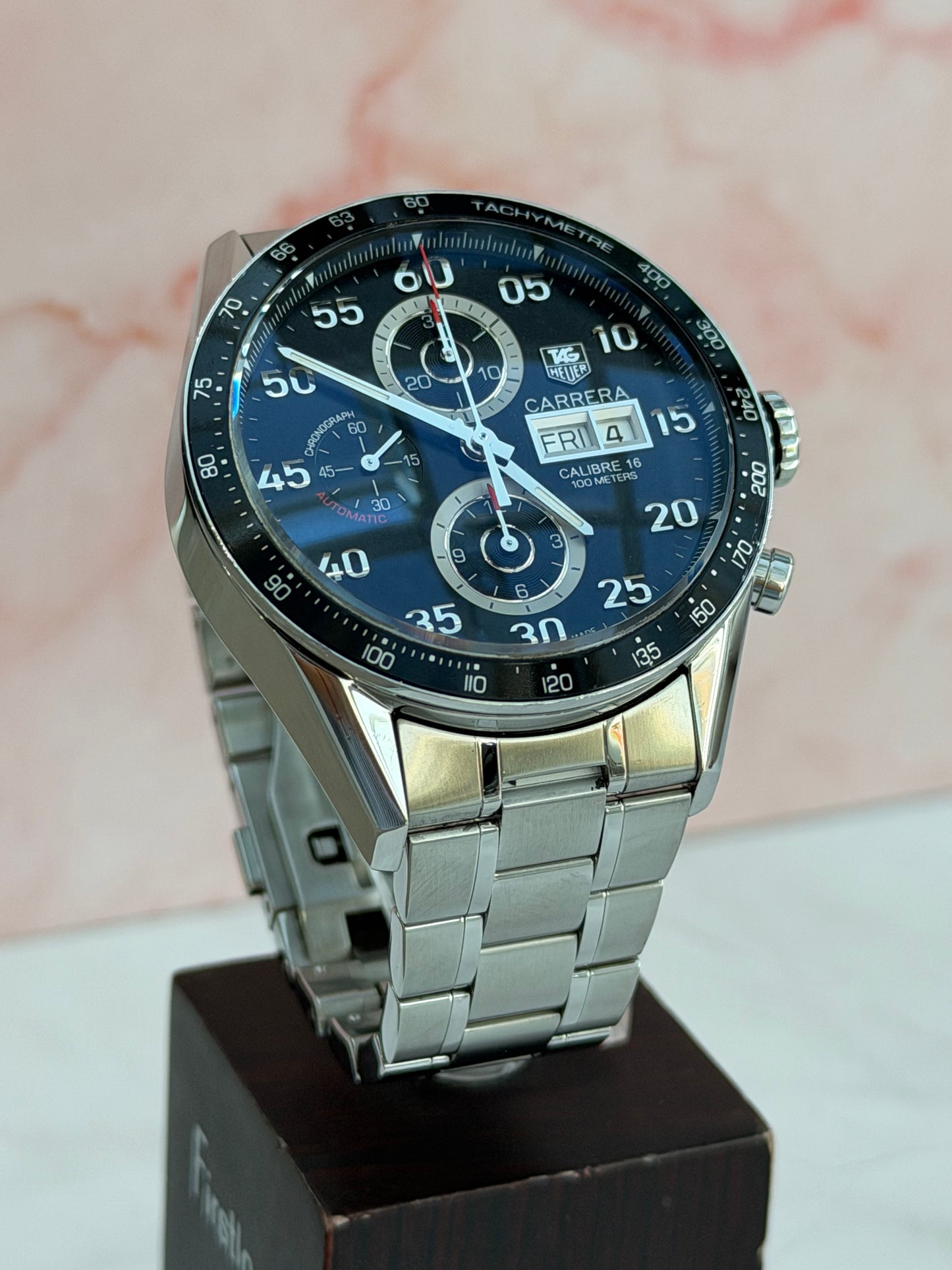 TAG HEUER CARRERA CALIBRE 16 CHRONOGRAPH AUTOMATIC SWISS PRELOVED WATCH