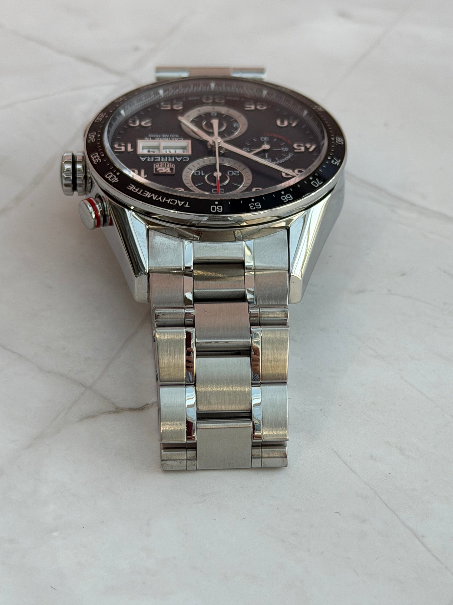 TAG HEUER CARRERA CALIBRE 16 CHRONOGRAPH AUTOMATIC SWISS PRELOVED WATCH