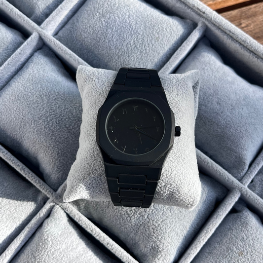 ARABIC DIAL QUARTZ BLACK RESIN FASHION BRAND NEW WATCH