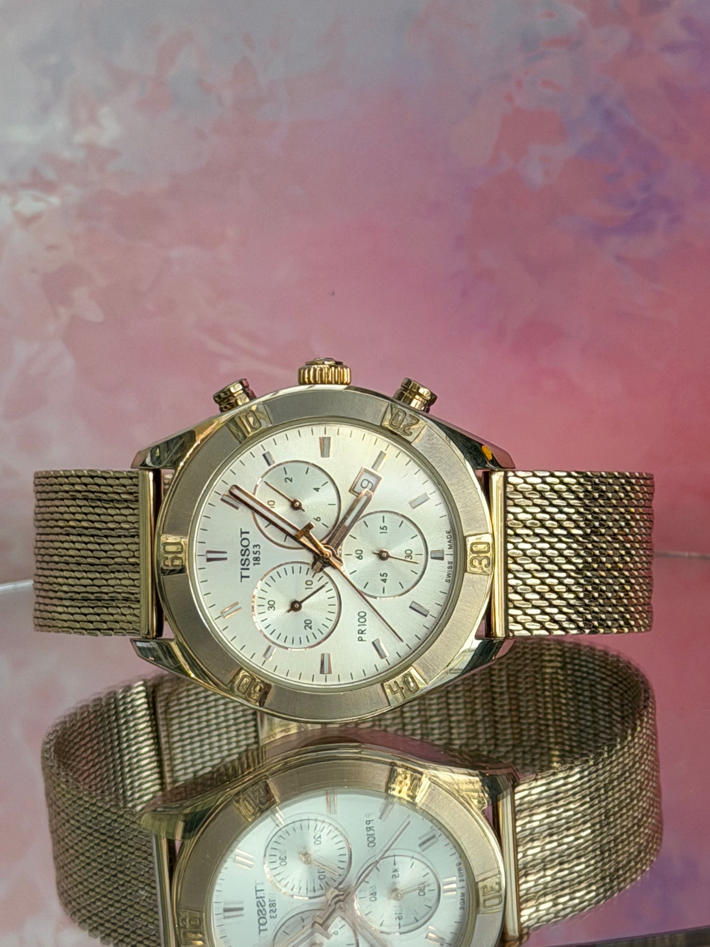 TISSOT PR100 CHRONOGRAPH QUARTZ SWISS PRELOVED WATCH