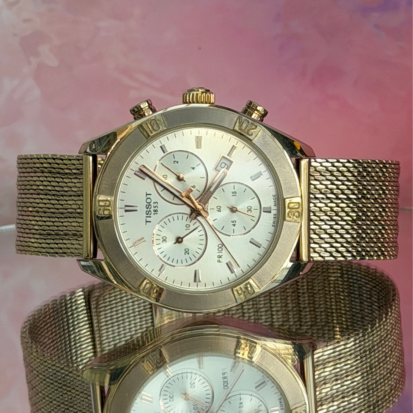TISSOT PR100 CHRONOGRAPH QUARTZ SWISS PRELOVED WATCH