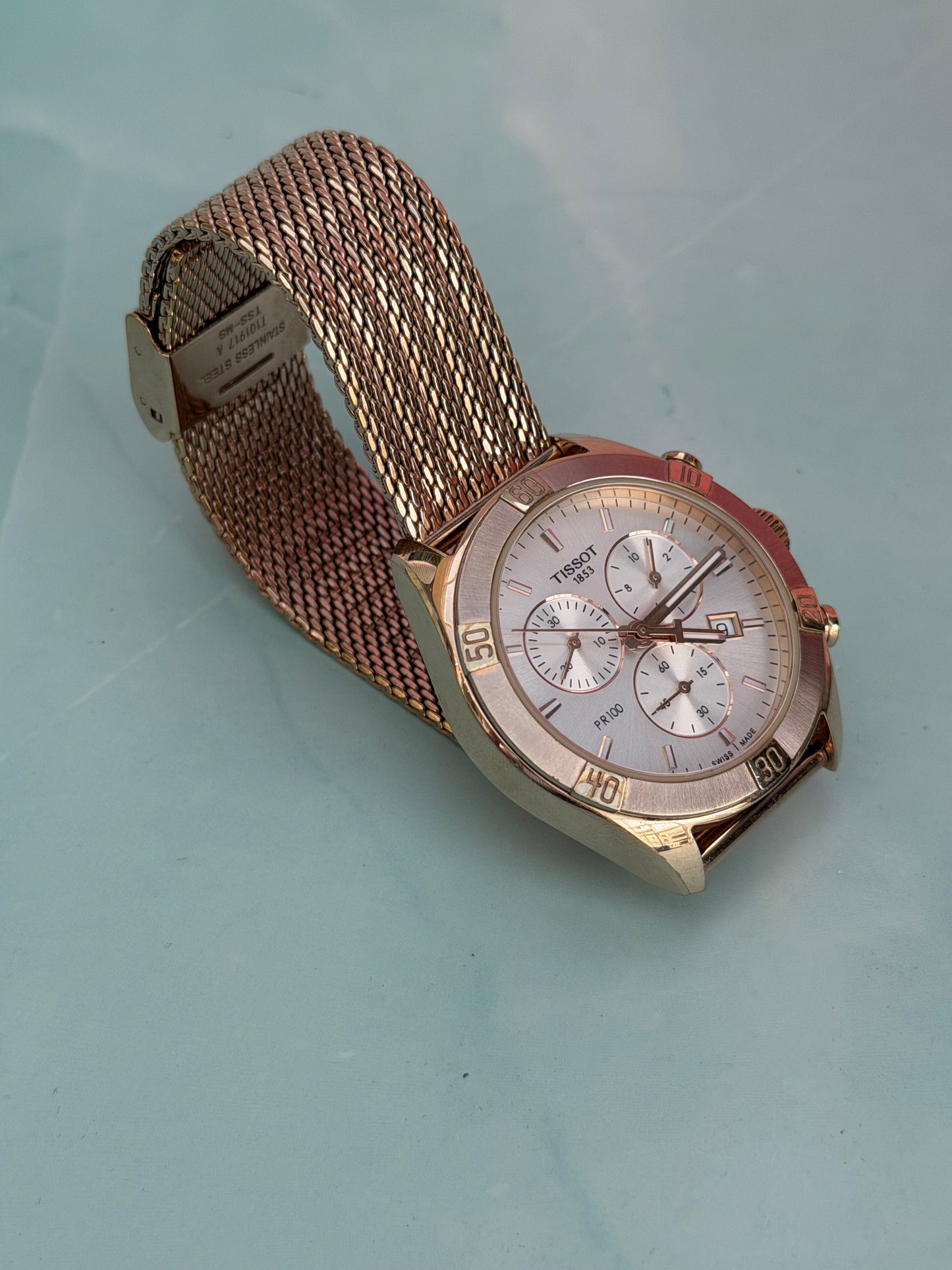 TISSOT PR100 CHRONOGRAPH QUARTZ SWISS PRELOVED WATCH