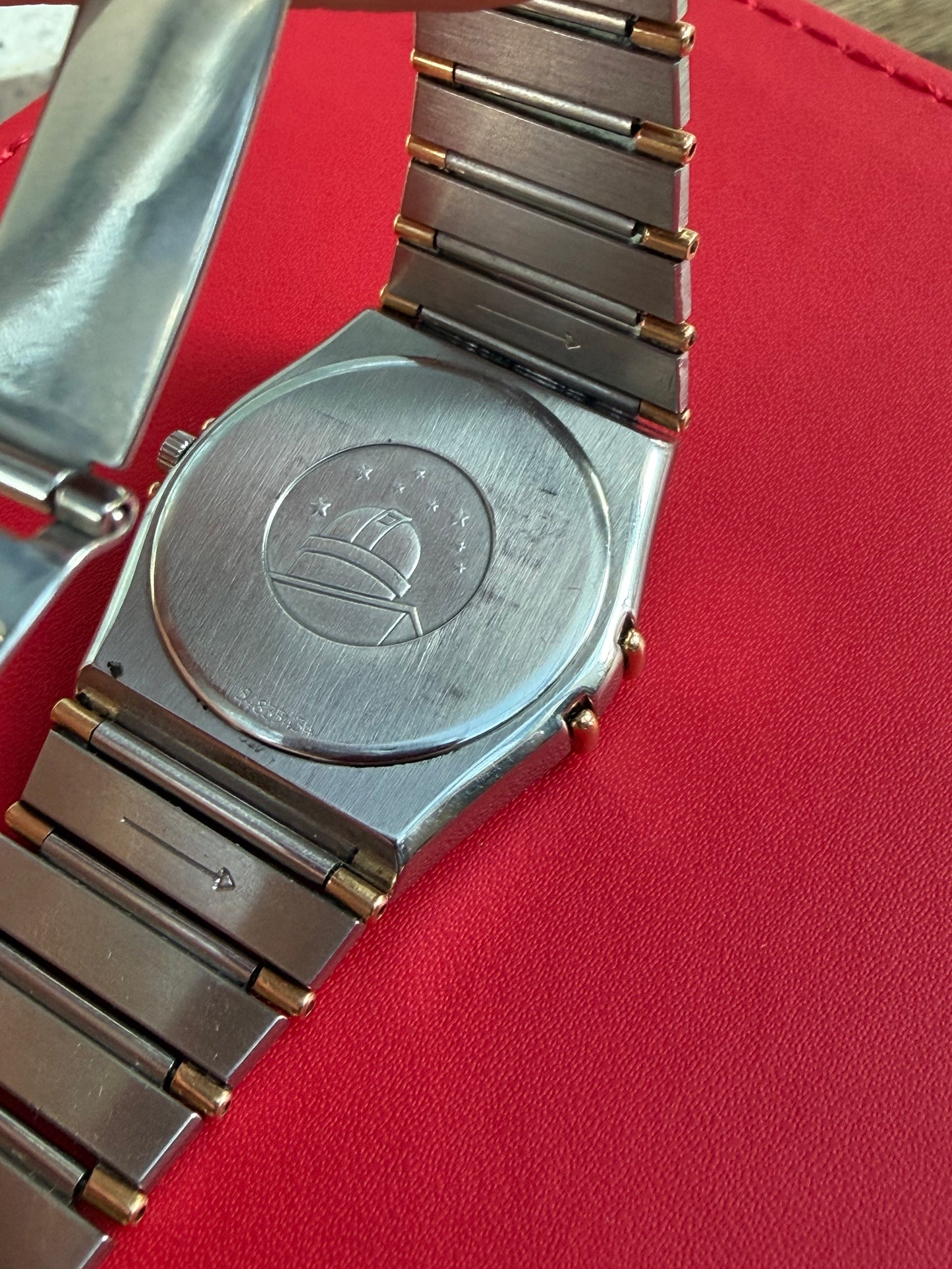 OMEGA CONSTELLATION DAY-DATE QUARTZ SWISS PRELOVED WATCH