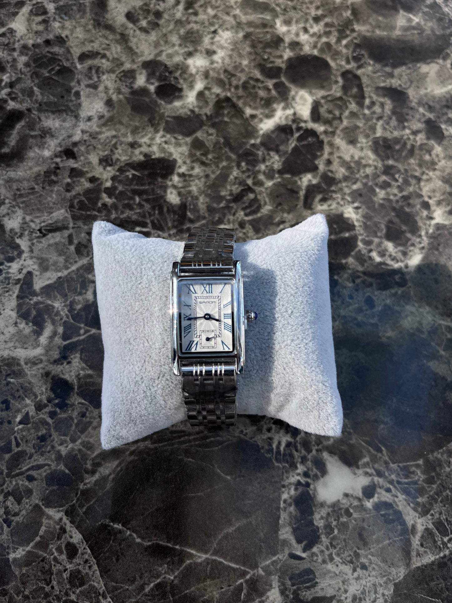 SANDA DOUBLE-FRAMED TEXTURED DIAL QUARTZ BRAND NEW FASHION WATCH