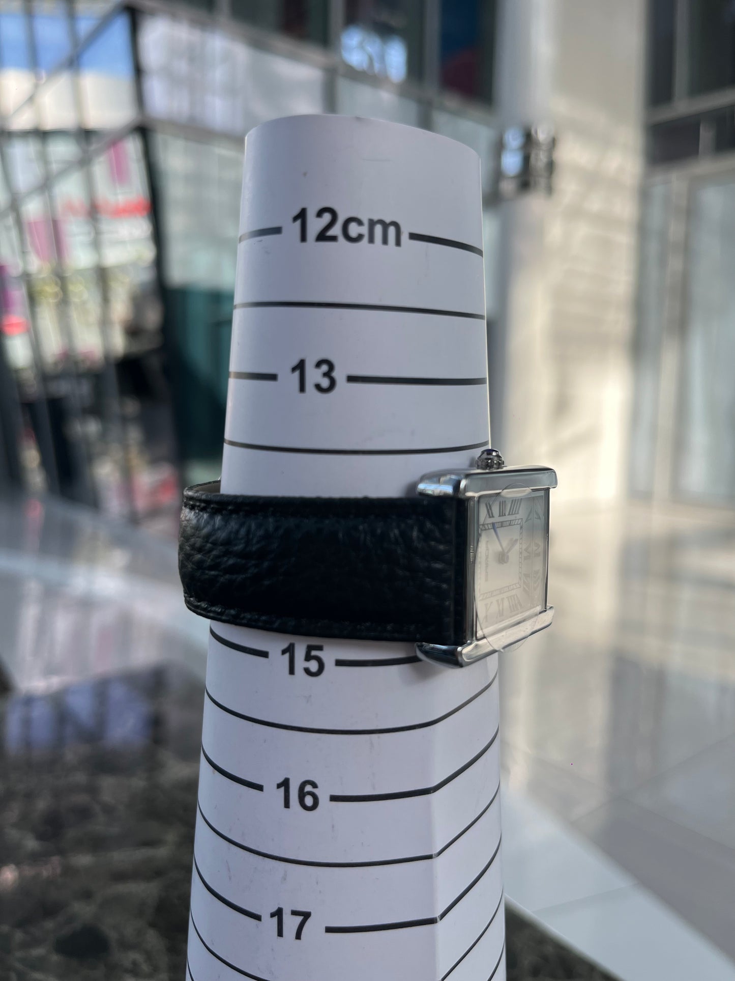 SANDA RECTANGULAR BLACK STRAP QUARTZ BRAND NEW FASHION WATCH