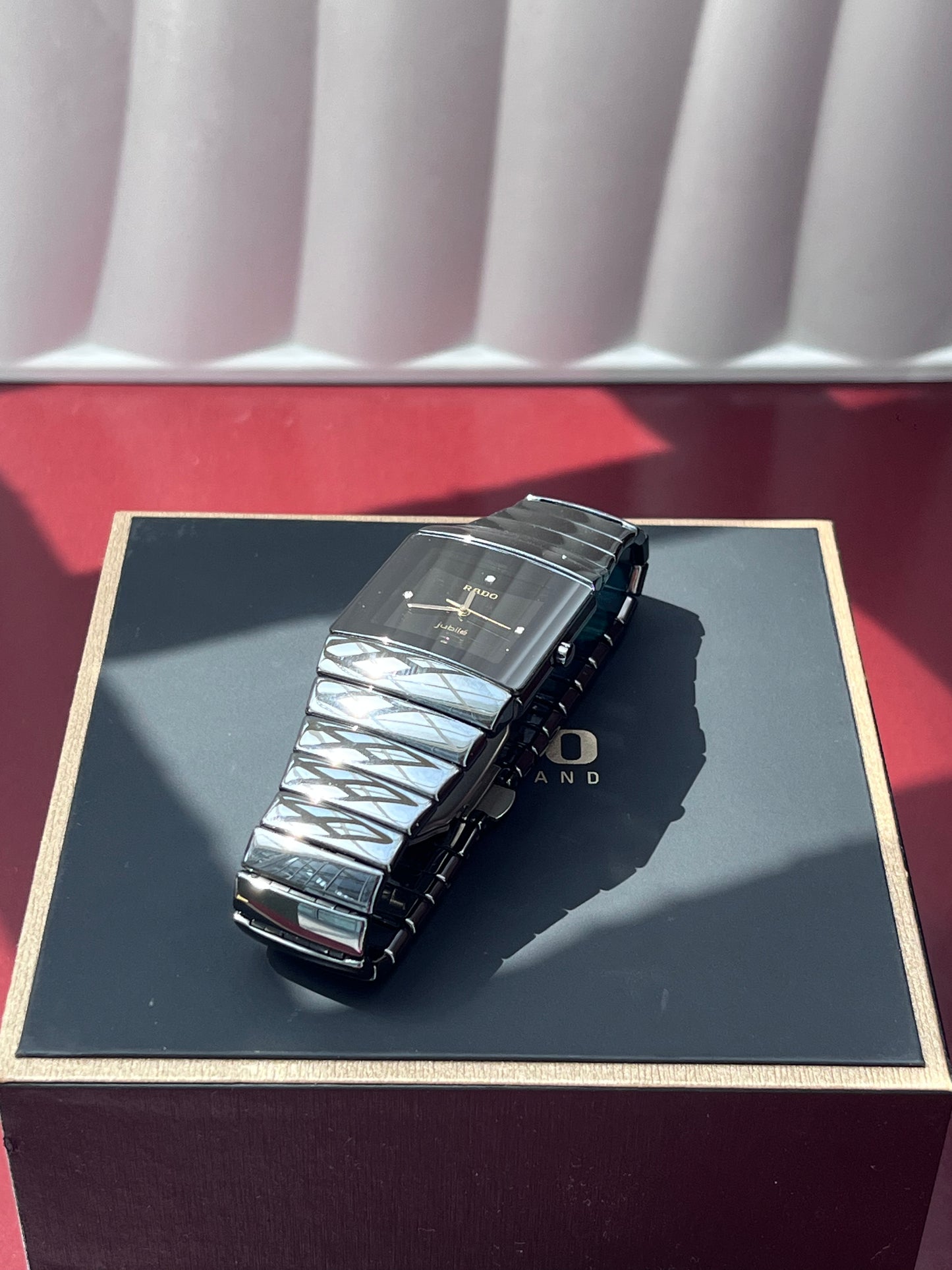 RADO DIASTAR JUBILÉ BLACK HIGH-TECH CERAMIC SWISS QUARTZ PRELOVED WATCH