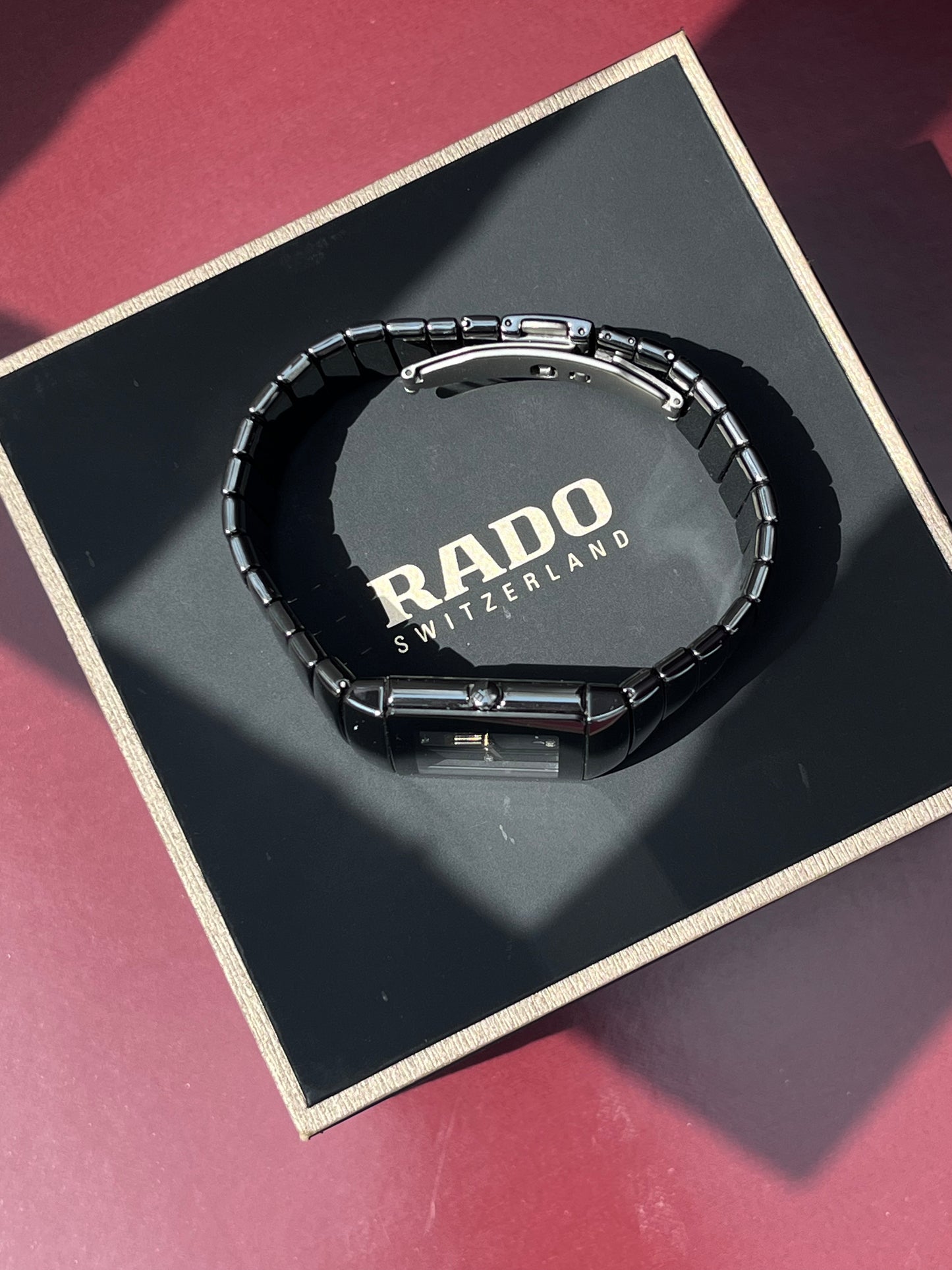 RADO DIASTAR JUBILÉ BLACK HIGH-TECH CERAMIC SWISS QUARTZ PRELOVED WATCH