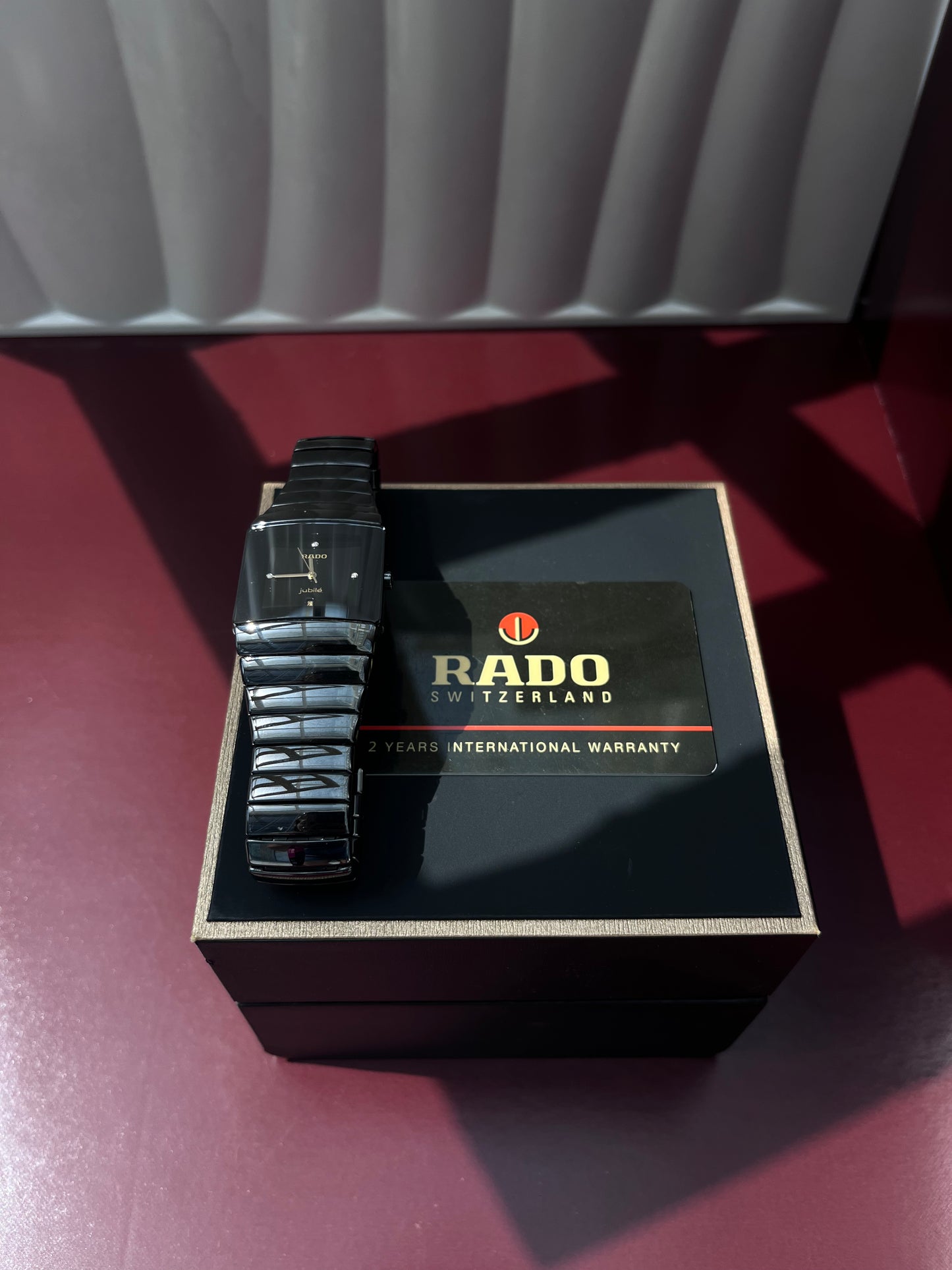 RADO DIASTAR JUBILÉ BLACK HIGH-TECH CERAMIC SWISS QUARTZ PRELOVED WATCH