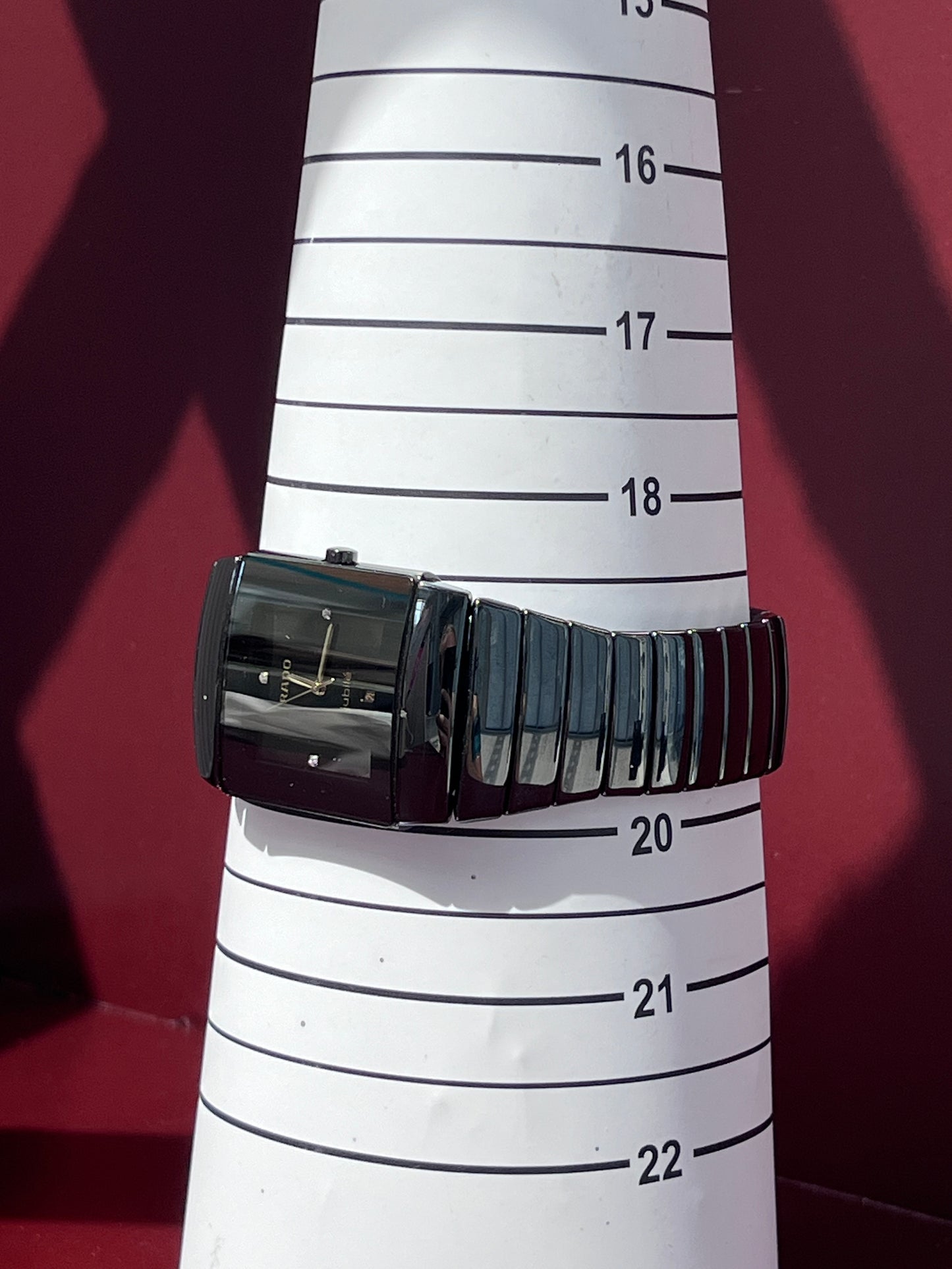 RADO DIASTAR JUBILÉ BLACK HIGH-TECH CERAMIC SWISS QUARTZ PRELOVED WATCH