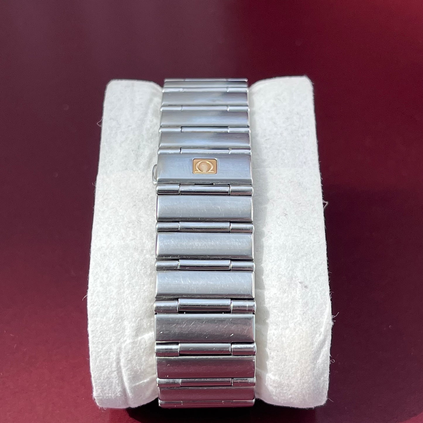 OMEGA CONSTELLATION CHRONOMETER AUTOMATIC DIAMOND LINEN DIAL SWISS PRELOVED WATCH