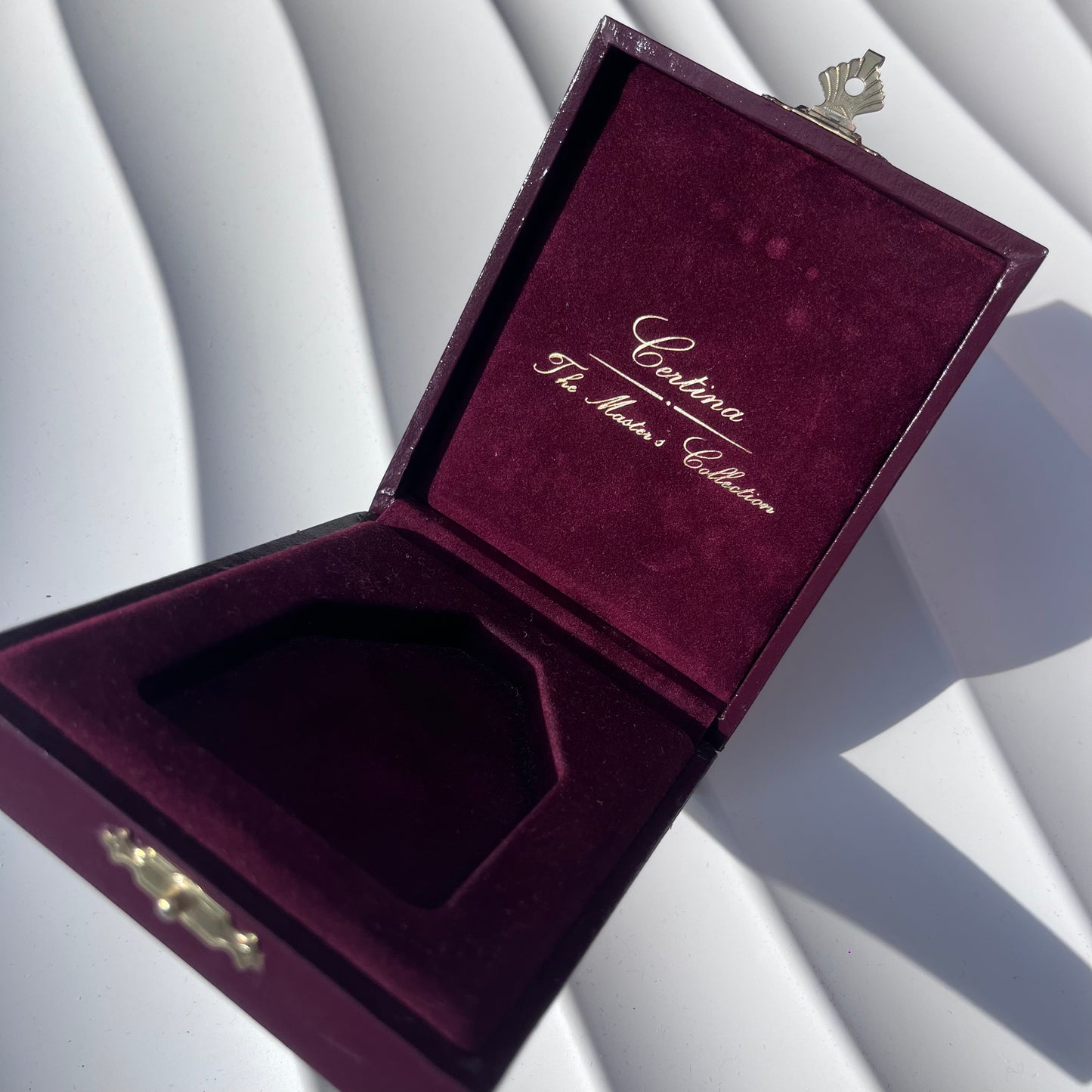 CERTINA THE MASTER'S COLLECTION WATCH PRESENTATION BOX BURGUNDY ORIGINAL