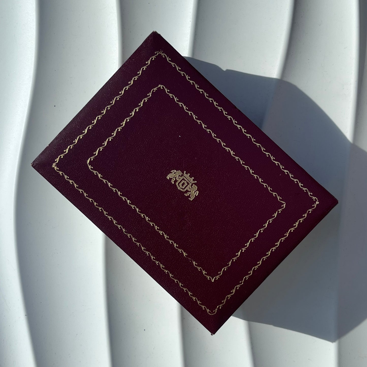 ORIENT HIGH QUALITY WATCH PRESENTATION BOX BURGUNDY ORIGINAL VINTAGE