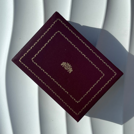 ORIENT HIGH QUALITY WATCH PRESENTATION BOX BURGUNDY ORIGINAL VINTAGE